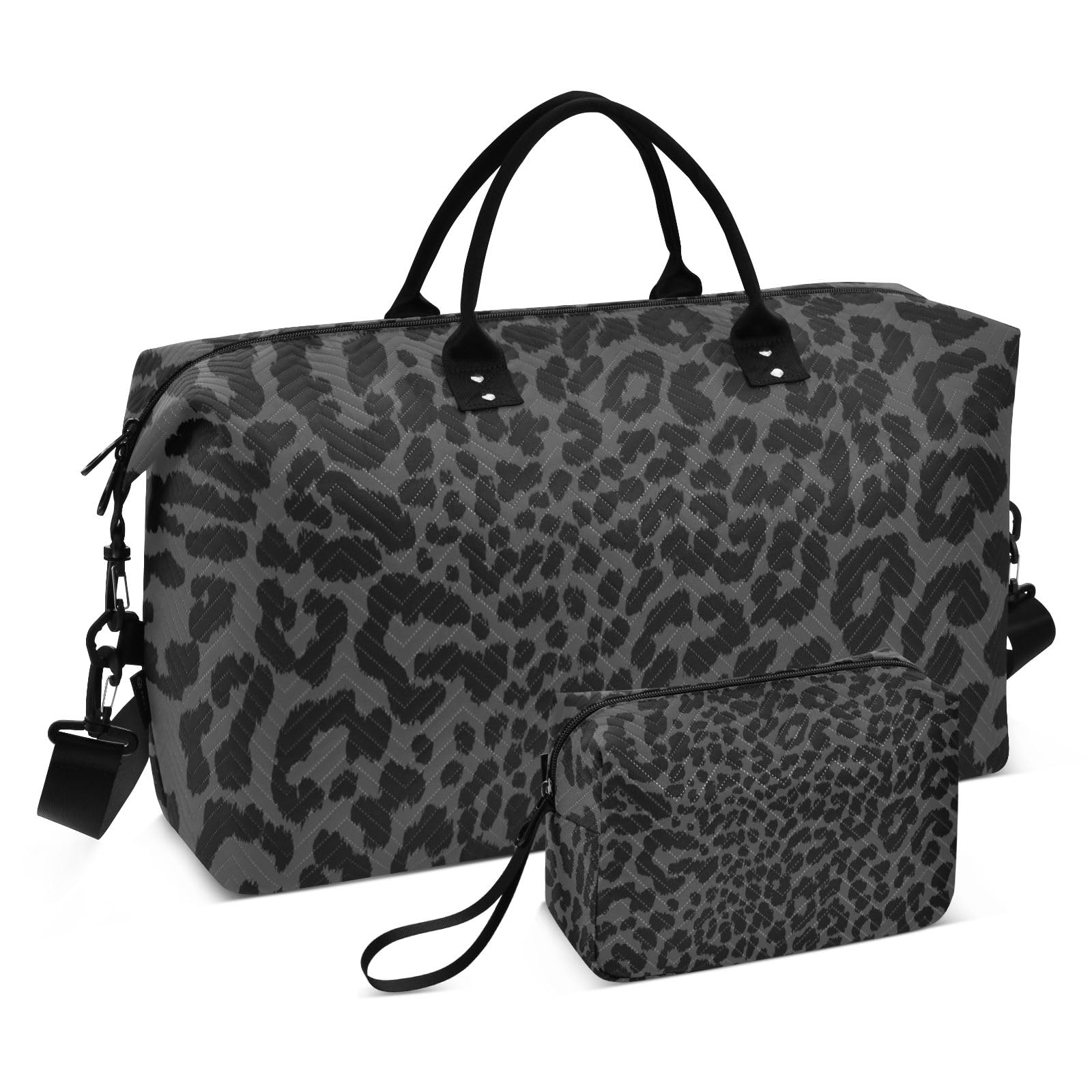 Large Travel Duffel Bag - Waterproof Sports Tote & Gym Bag for Women & Men - Golden Bee Queen Crown Pattern Carry On Luggage - Perfect for Weekend Trips, Workouts & Overnight Travel