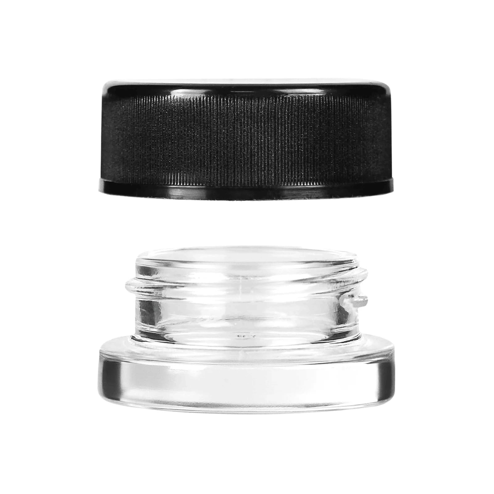 5ml Child Resistant Glass Jars with Black Caps - 1 Gram Capacity (Pack of 320) - Airtight Storage Containers for Medical Supplies, Spices, Seasonings & Herbs - Ideal for Home Kitchen, Pharmacy & Lab Use
