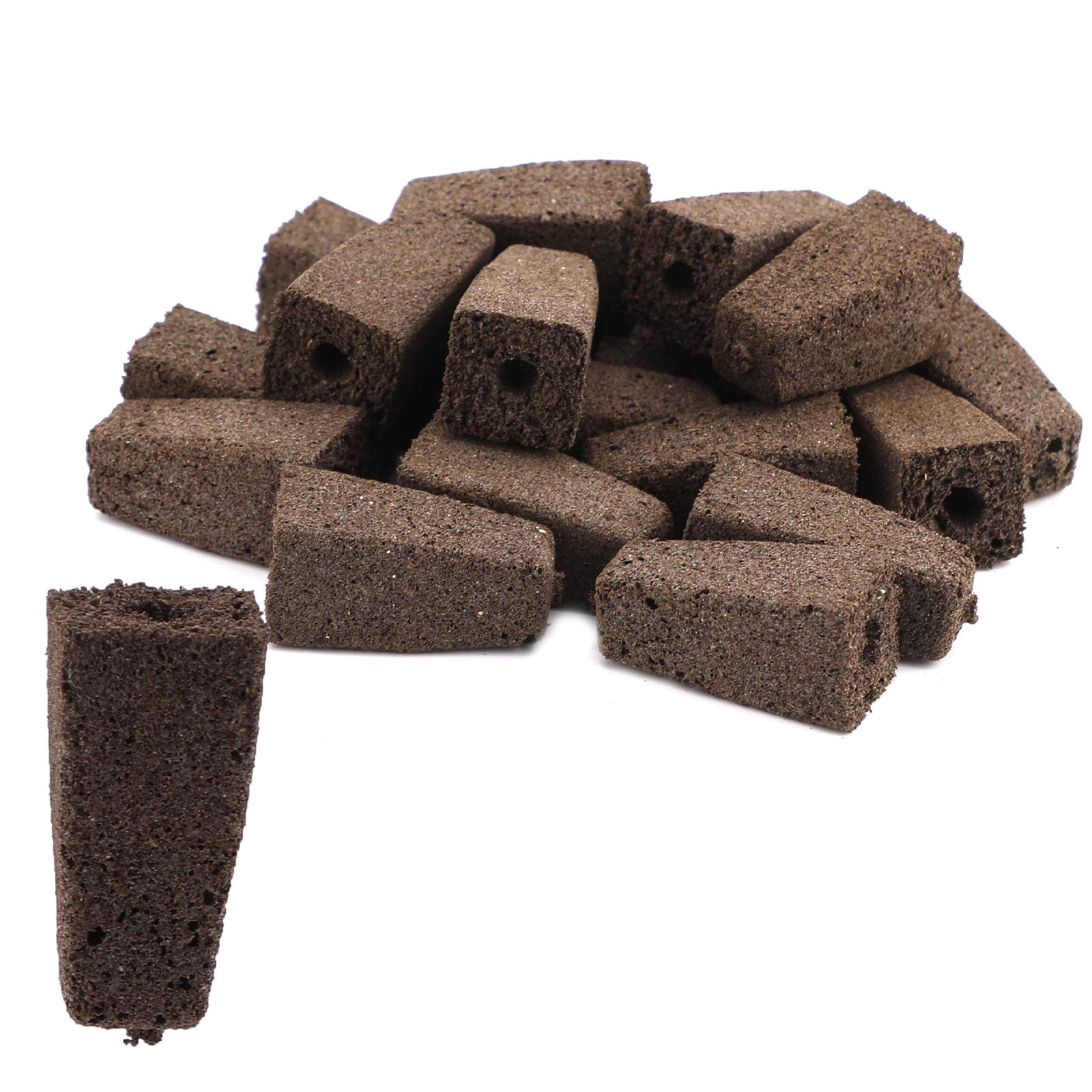 LUTER 20Pcs Hydroponic Grow Sponges - Seed Starter Plugs for Root Growth, Compatible with Seed Pods | Indoor Hydroponic System for Herbs, Vegetables & Microgreens