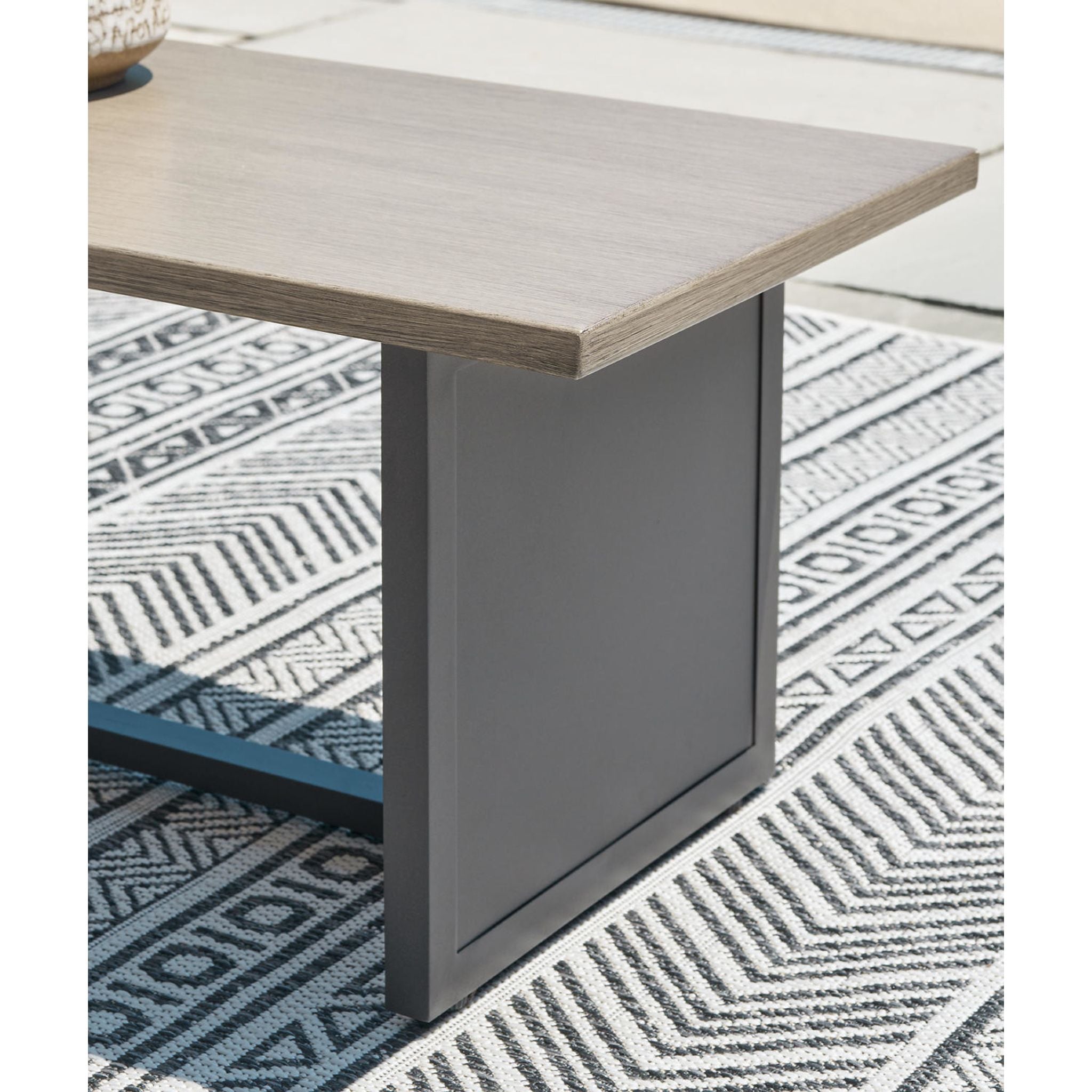 Bree Zee Outdoor End Table - Weather-Resistant Brown Side Table for Patio, Garden, or Poolside - Perfect for Drinks, Books, and Decor