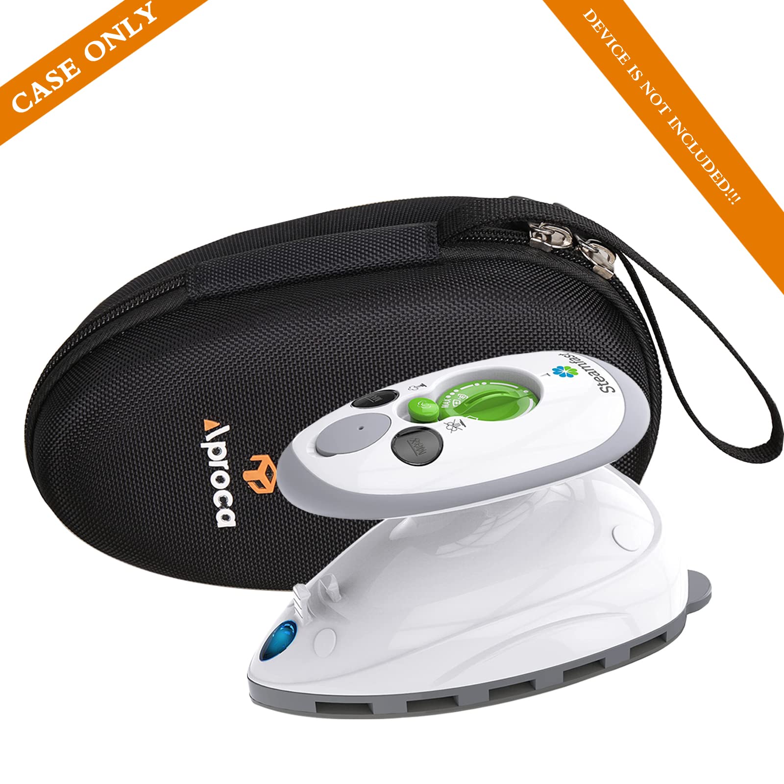 Aproca Hard Storage Travel Case for Steamfast SF-717 & SMAGREHO Mini Travel Steam Iron - Compact Protective Organizer for Business Trips & Home Storage (Case Only)