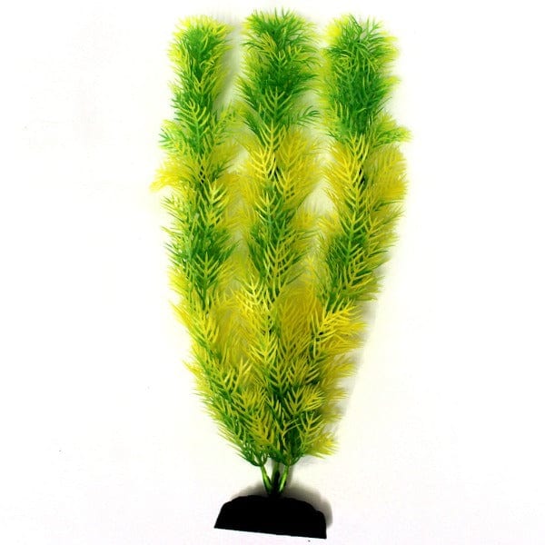 Green Cabomba Plastic Aquarium Plants (12 Pack) - Lifelike Artificial Fish Tank Decor for Freshwater Aquariums - Perfect for Betta Tanks, Community Aquariums & Aquatic Decorations