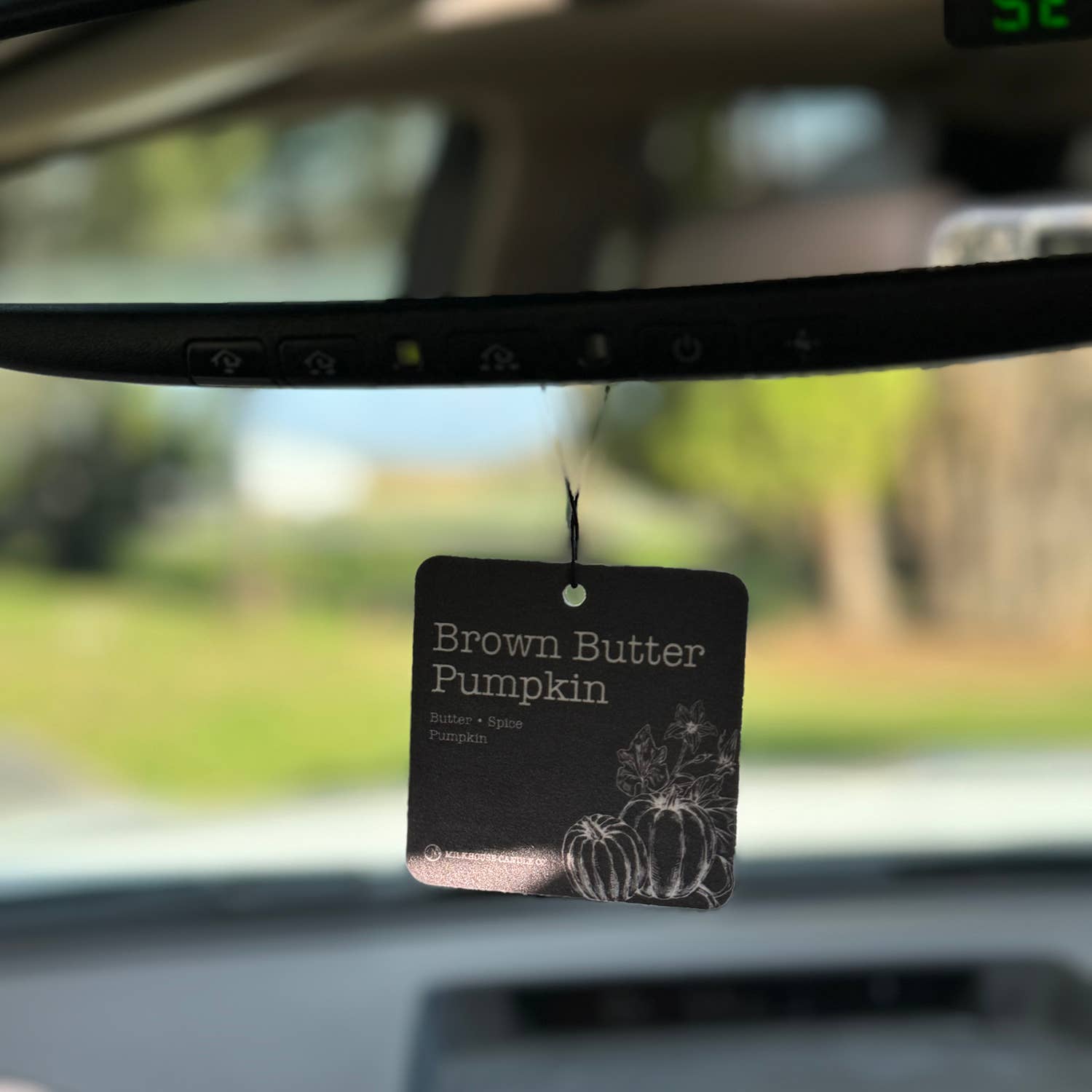 Premium Car Air Freshener - Brown Butter Pumpkin Scent | Long-Lasting Fragrance for Vehicles | Perfect for Road Trips & Daily Commutes