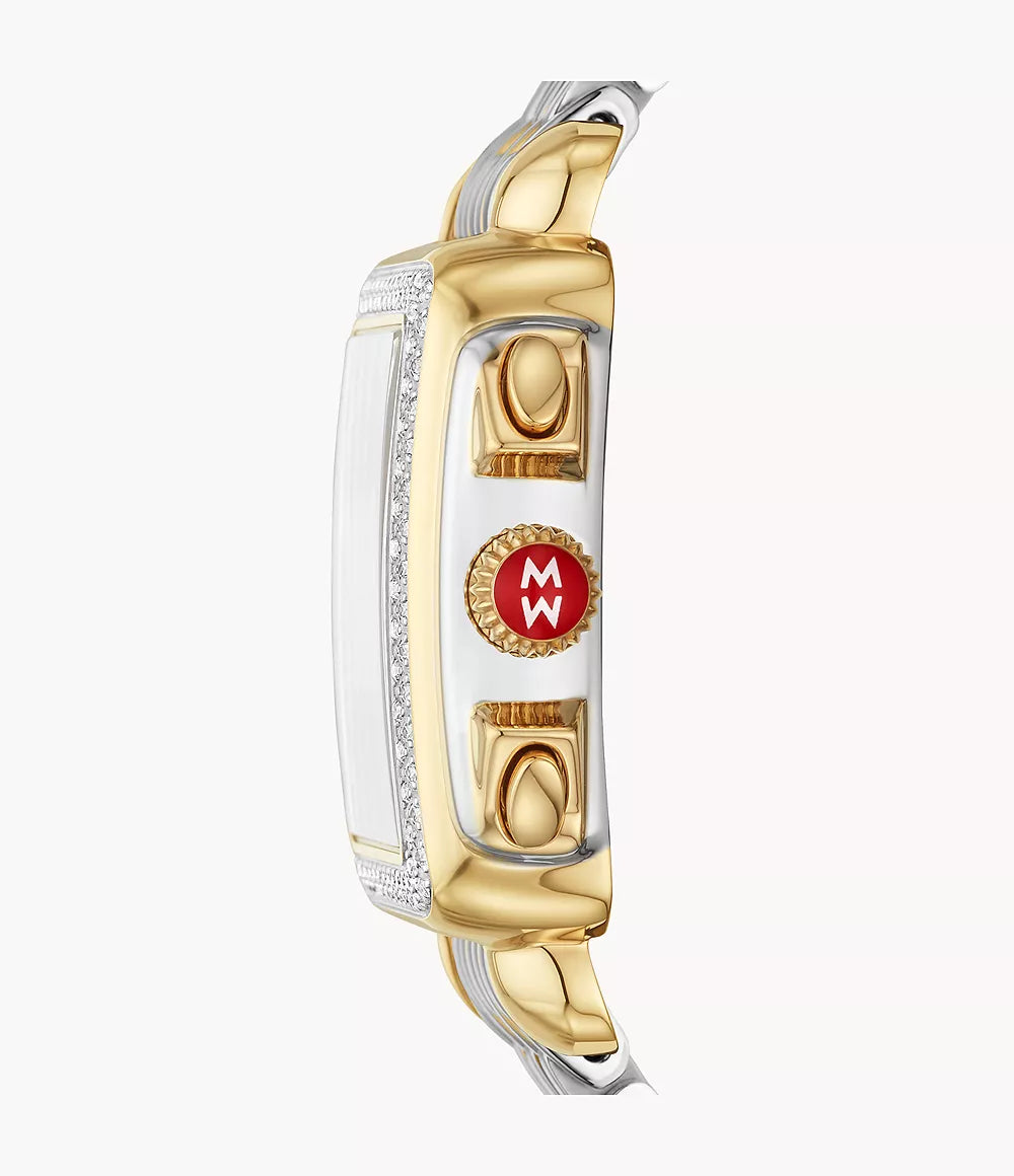 18k Gold and Diamond Two-Tone Watch for Women - Luxury Elegant Timepiece for Parties, Weddings & Special Occasions