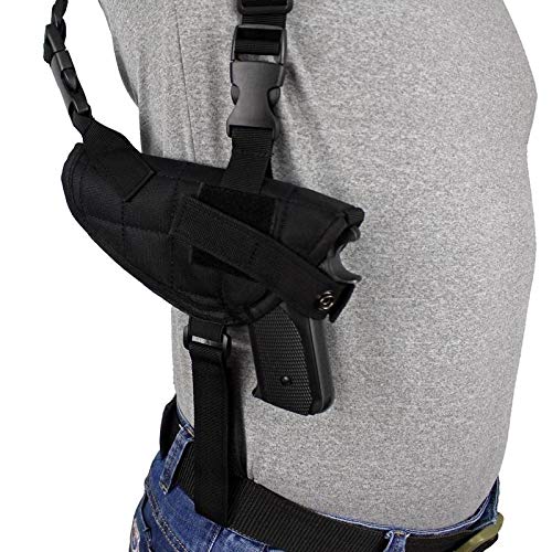Tactical Dual Pistol Shoulder Holster - Adjustable Concealed Carry for Glock 17 18 19 23 - Left & Right Hand Compatible - Military & Law Enforcement Use - Perfect for Outdoor Activities, Hunting & Personal Protection