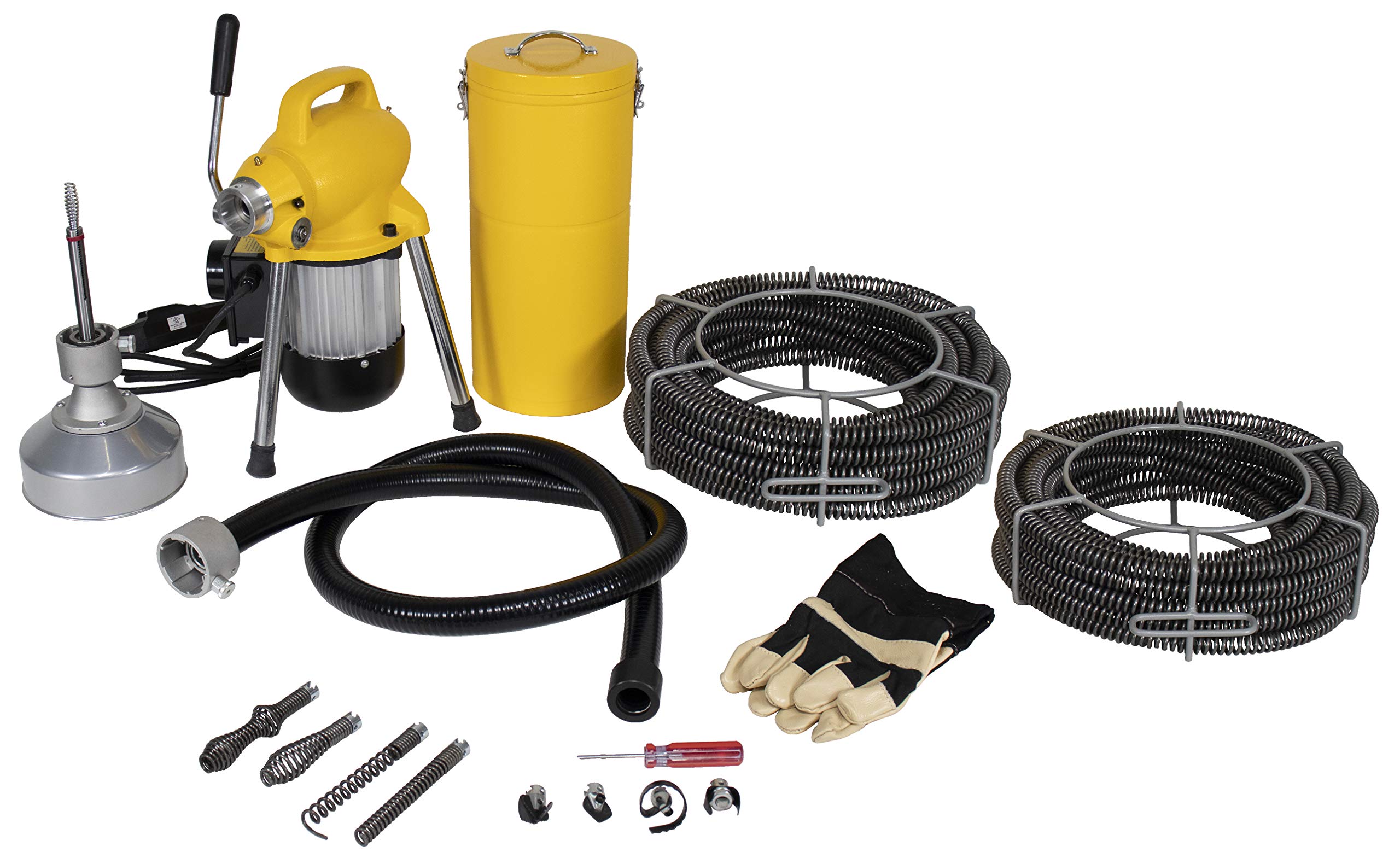Steel Dragon K-50 Drain Cleaner with 130ft Cable - Professional Clog Removal for Home & Commercial Use
