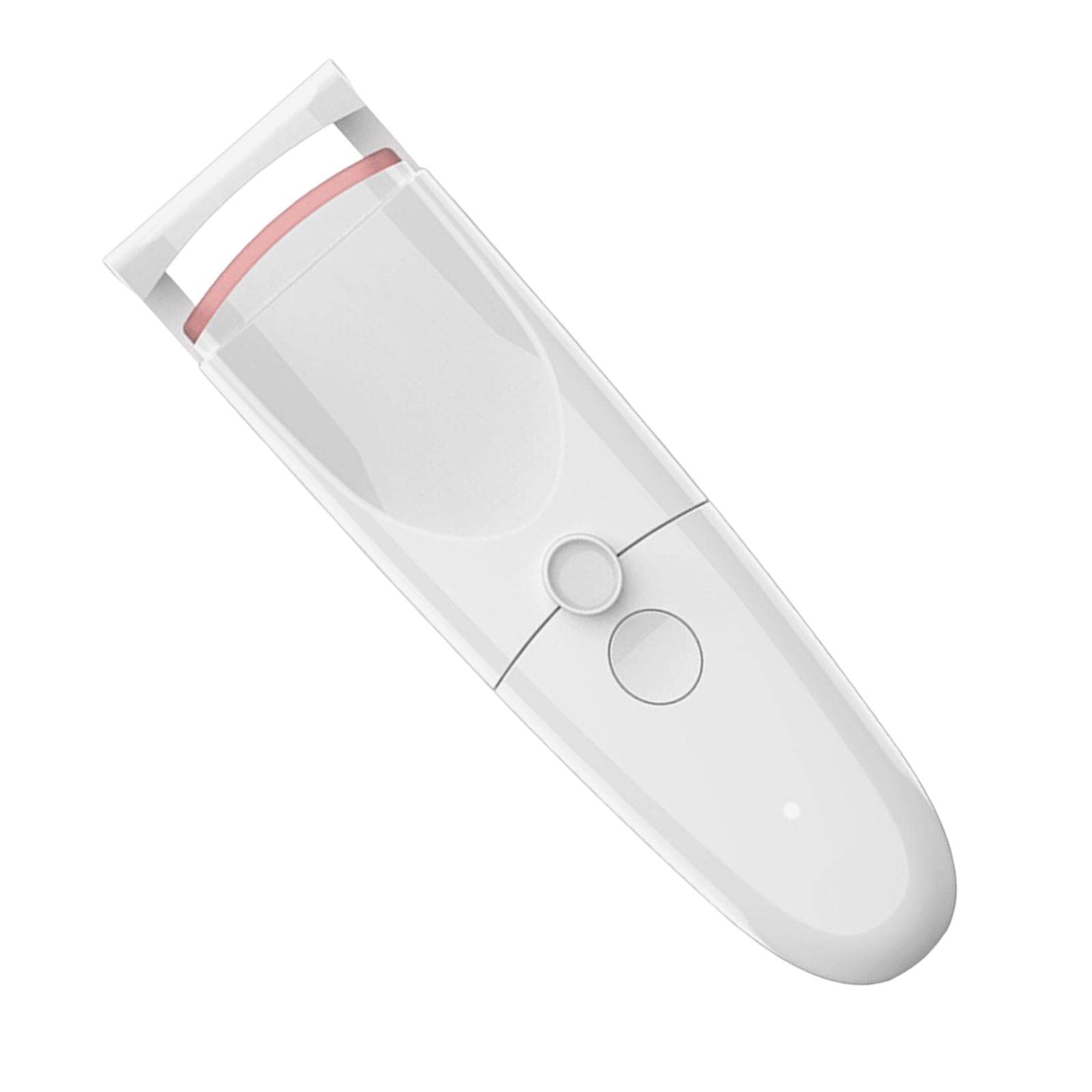 Professional USB Rechargeable Heated Eyelash Curler - 2 Adjustable Temperature Settings, Fast Heating & Portable Design for Women & Girls (White) | Perfect for Home Use, Travel & Salon-Quality Lashes