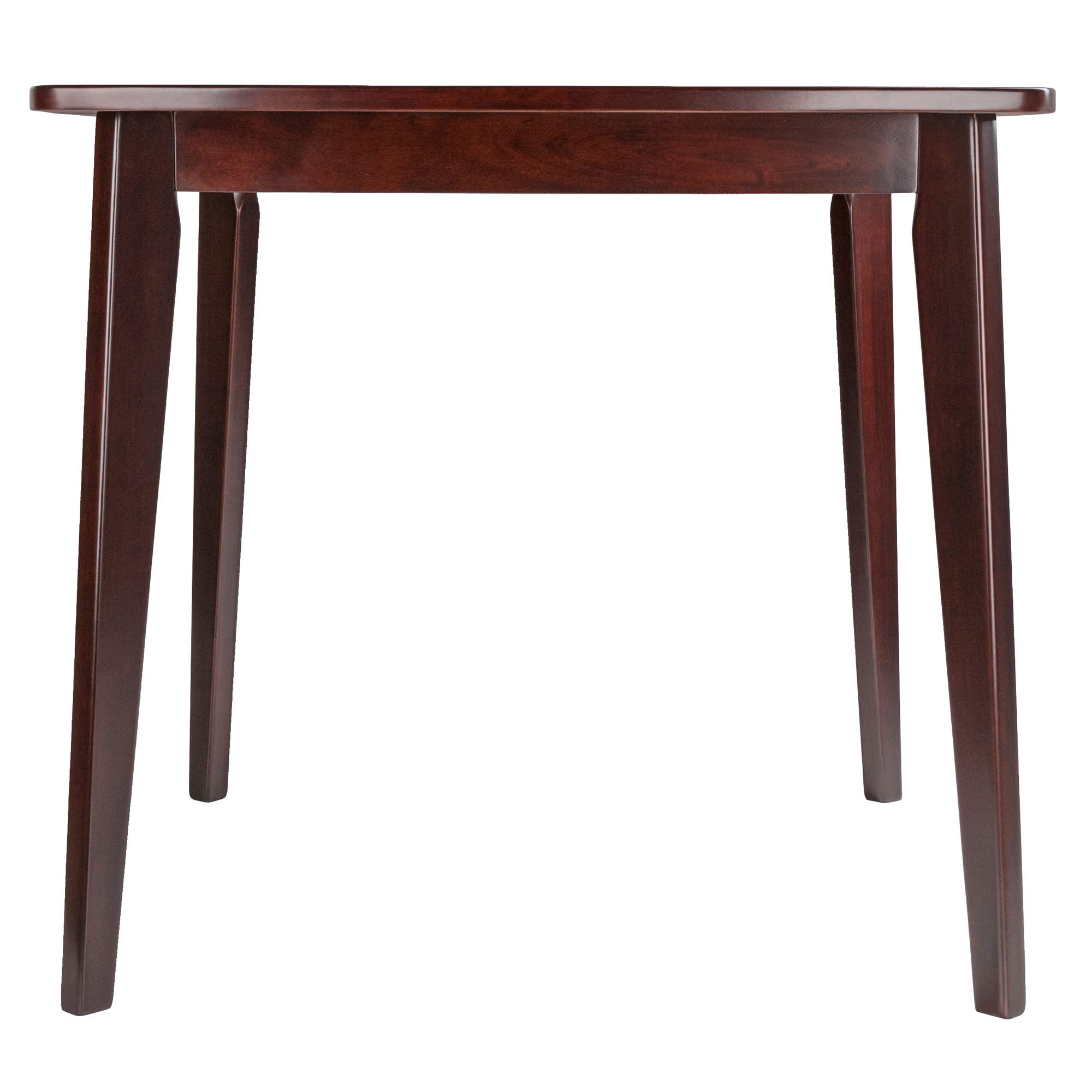 Winsome Wood Pauline 5-Piece Dining Table Set with 4 Chairs - Walnut Finish for Kitchen, Breakfast Nook or Small Space Dining