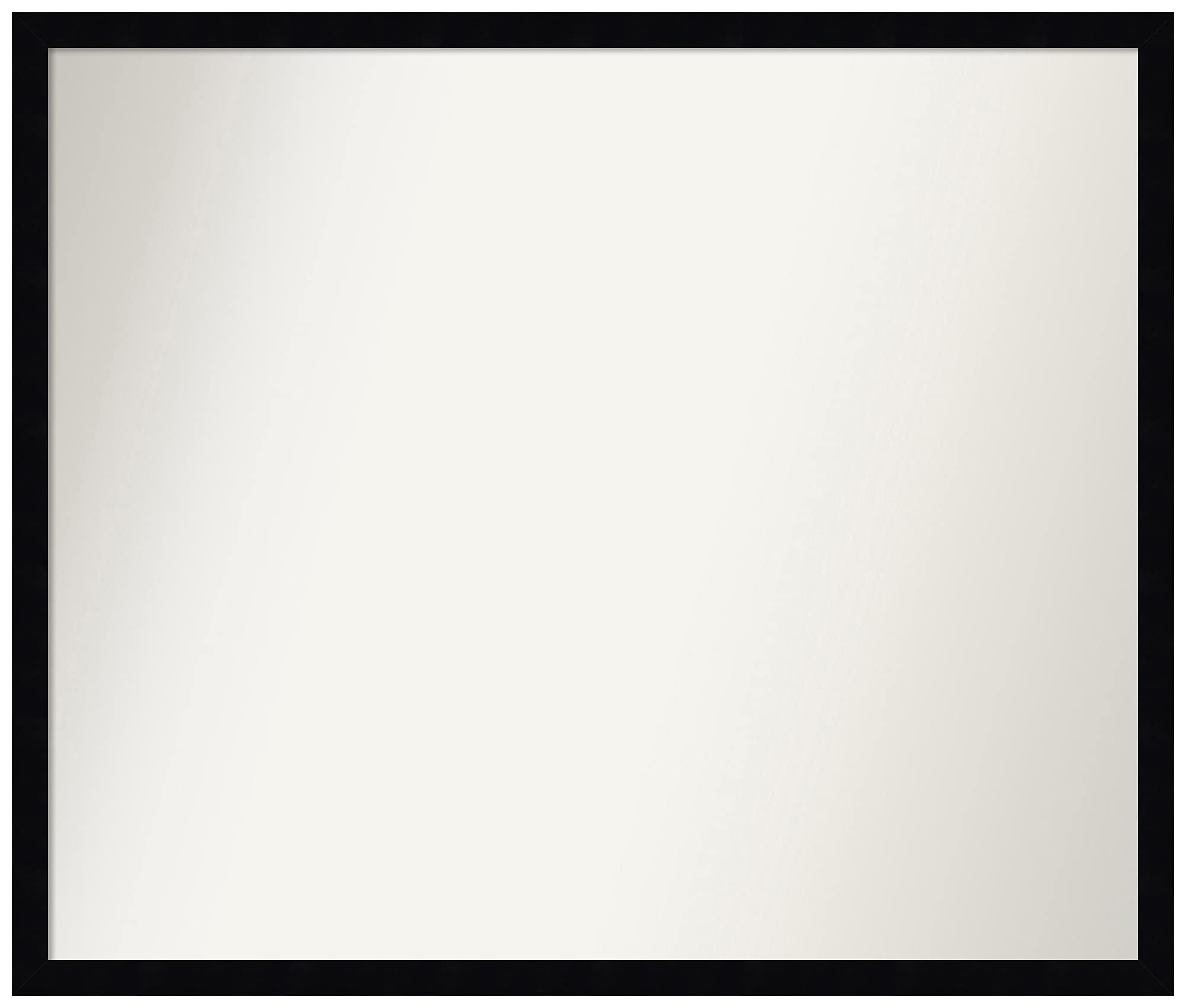 Amanti Art 22x26 Inch Non-Beveled Wall Mirror with Svelte Noir Black Frame - Custom Size Bathroom Mirror - Perfect for Vanity, Entryway & Bedroom Decor