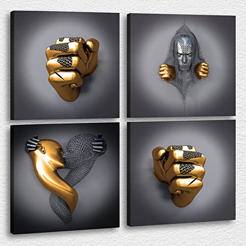 4 Piece 3d Canvas Print-15