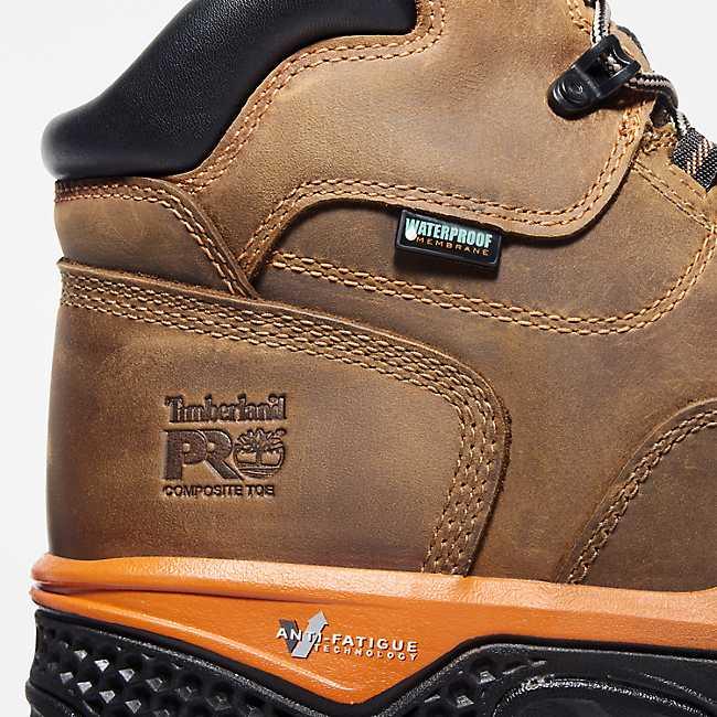 Men's Bosshog 6 Composite Toe Waterproof Work Boots - Steel Toe Safety Shoes for Construction, Warehouse & Outdoor Work - Slip Resistant & Comfortable Work Footwear