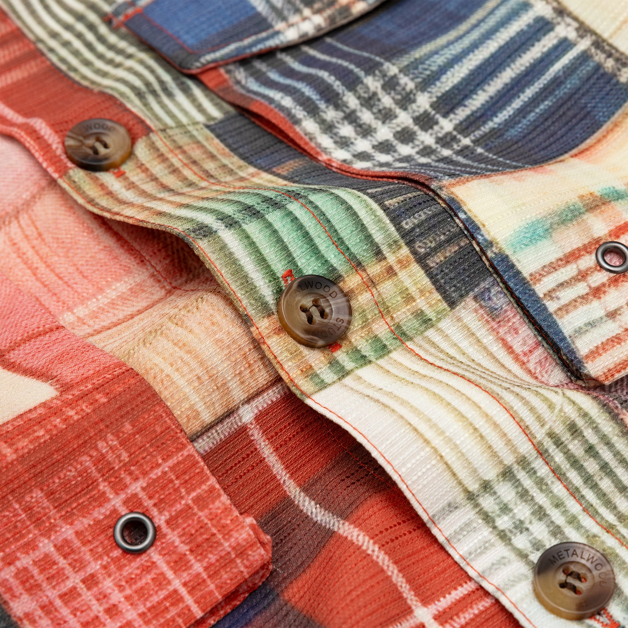Premium Madras Patch Explorer Shirt for Men - Lightweight & Breathable Summer Casual Wear - Perfect for Outdoor Adventures & Travel