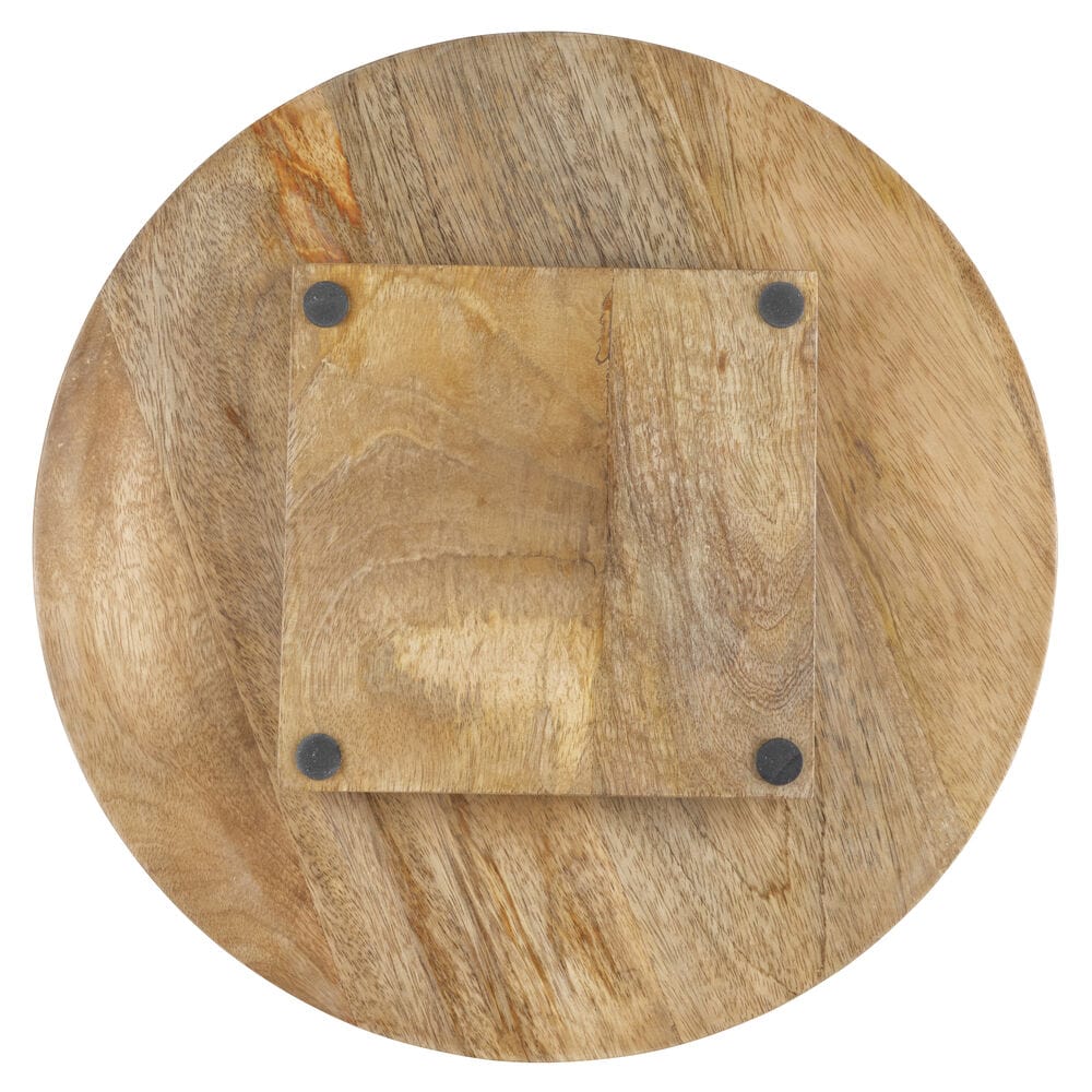 Rotating Lazy Susan Serving Tray with Removable Cover - Perfect for Dining Tables, Buffets, and Kitchen Organization