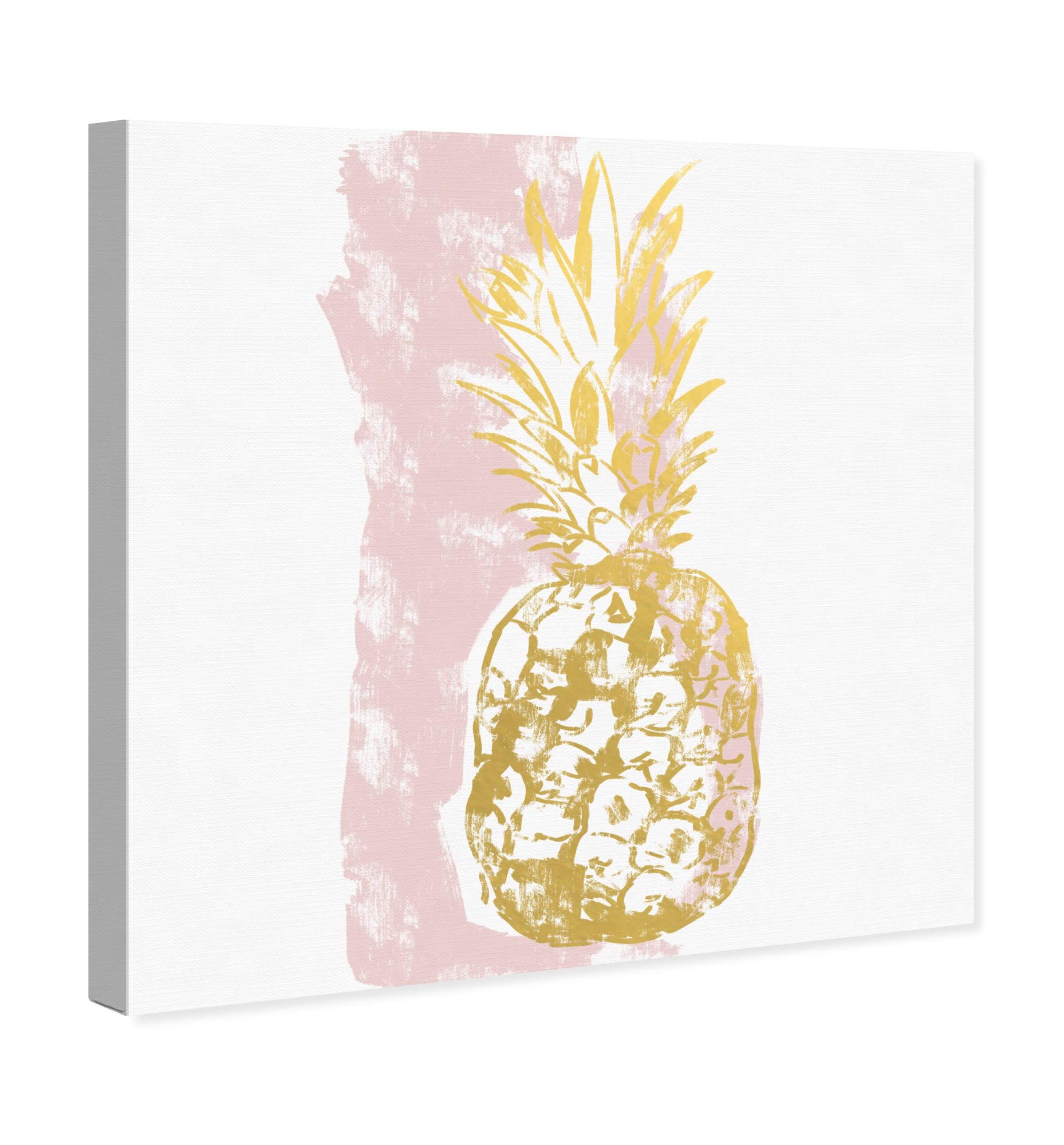 Wynwood Studio Blush Pineapple Square Wall Art Canvas Print - 30