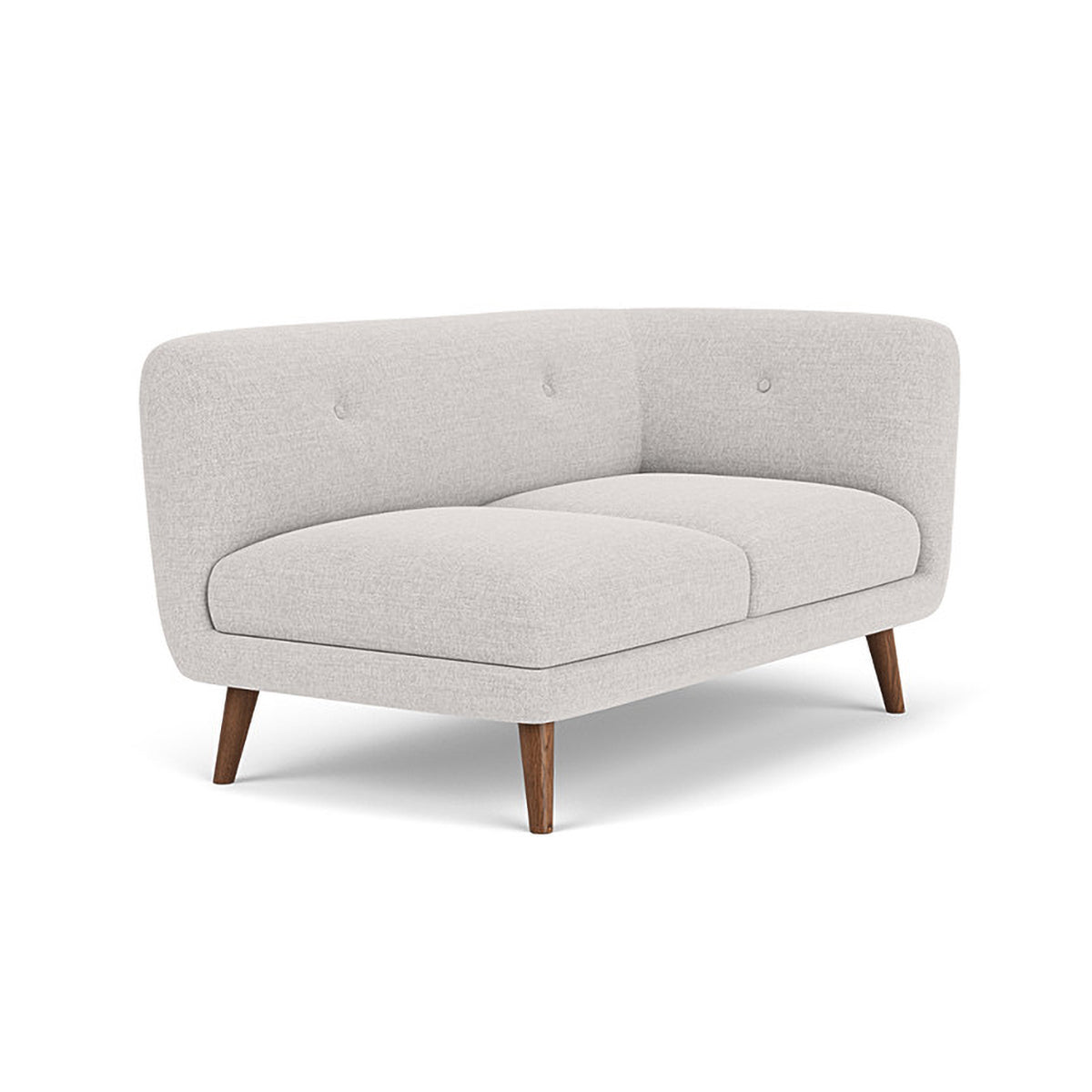 Alfred Fabric Right 2 Seater Modular Sofa - Modern Sectional Couch for Living Room, Lounge & Small Spaces | Comfortable & Stylish Home Furniture