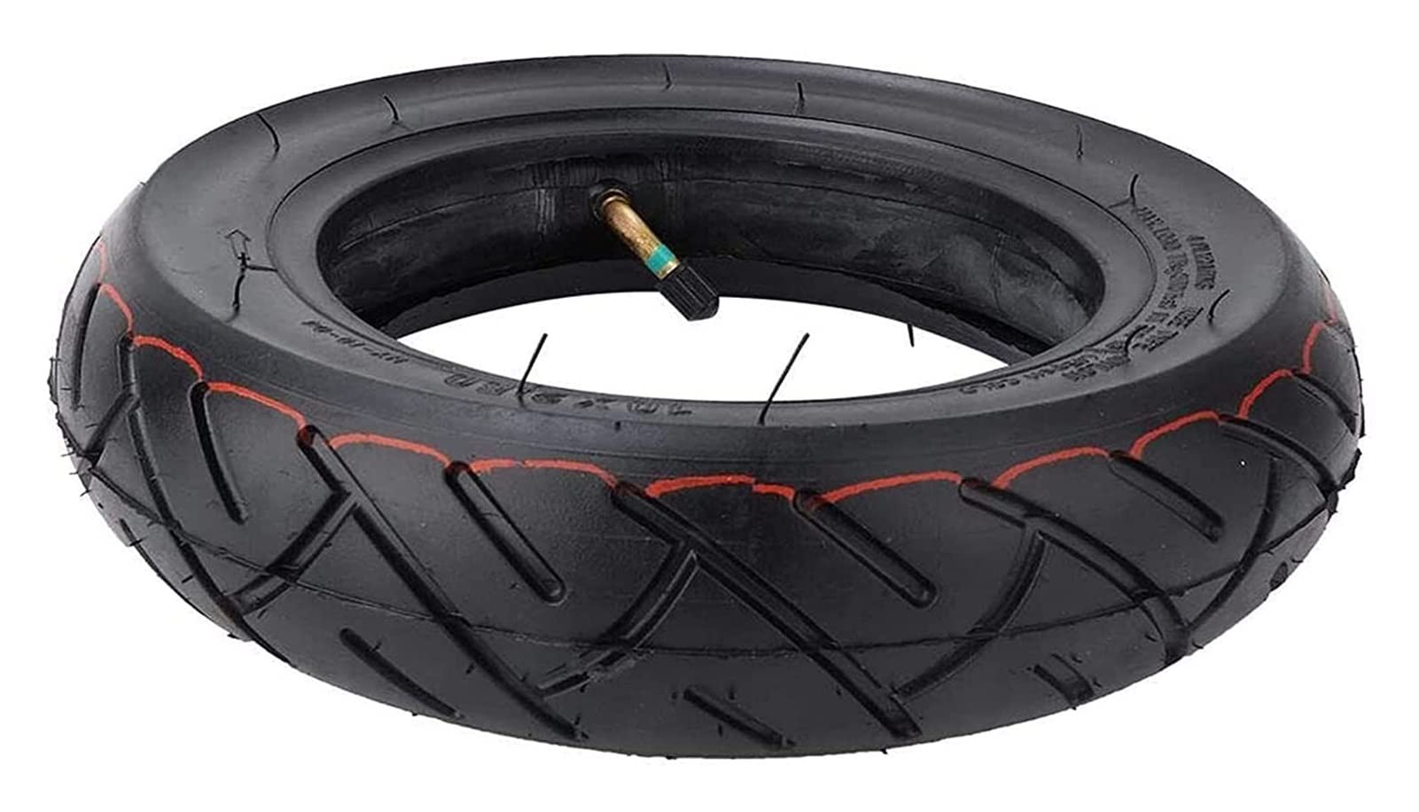 10 Inch Electric Scooter Tires - Inflatable Inner Tube & Solid Rubber Outer Tire Set - Lightweight Replacement Tires for Electric Scooters & E-Bikes (Black) - Perfect for Commuting, Urban Travel & Last-Mile Transportation