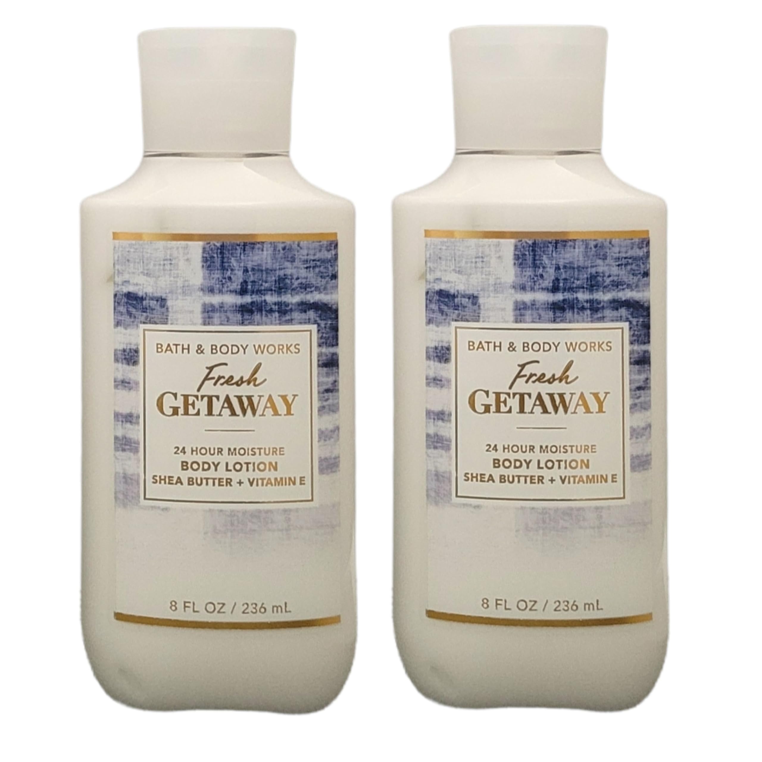 Bath and Body Works Fresh Getaway Body Lotion Set - 2 Pack (8oz Each) | Hydrating Moisturizer for Dry Skin | Perfect for Travel, Gifts & Daily Skincare Routine