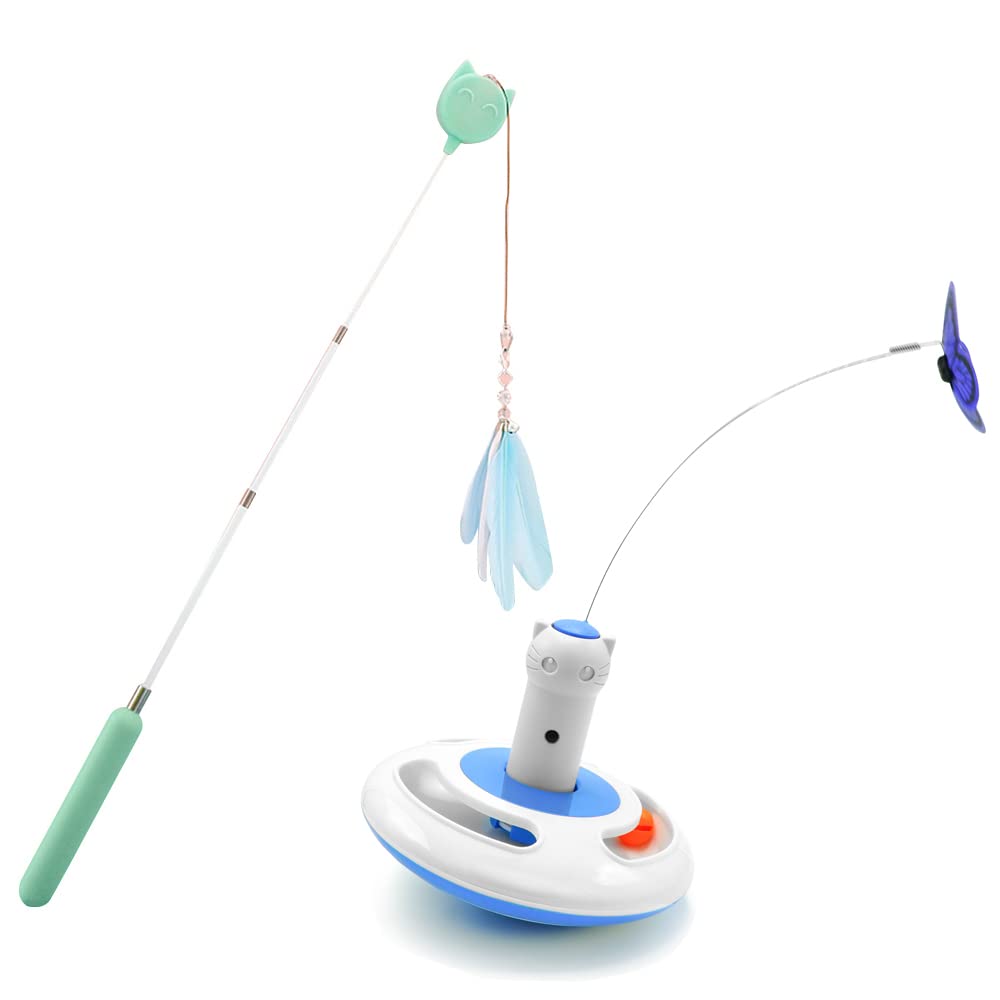 Gogomeow Cat Wand with Butterfly Toy for Playtime Fun