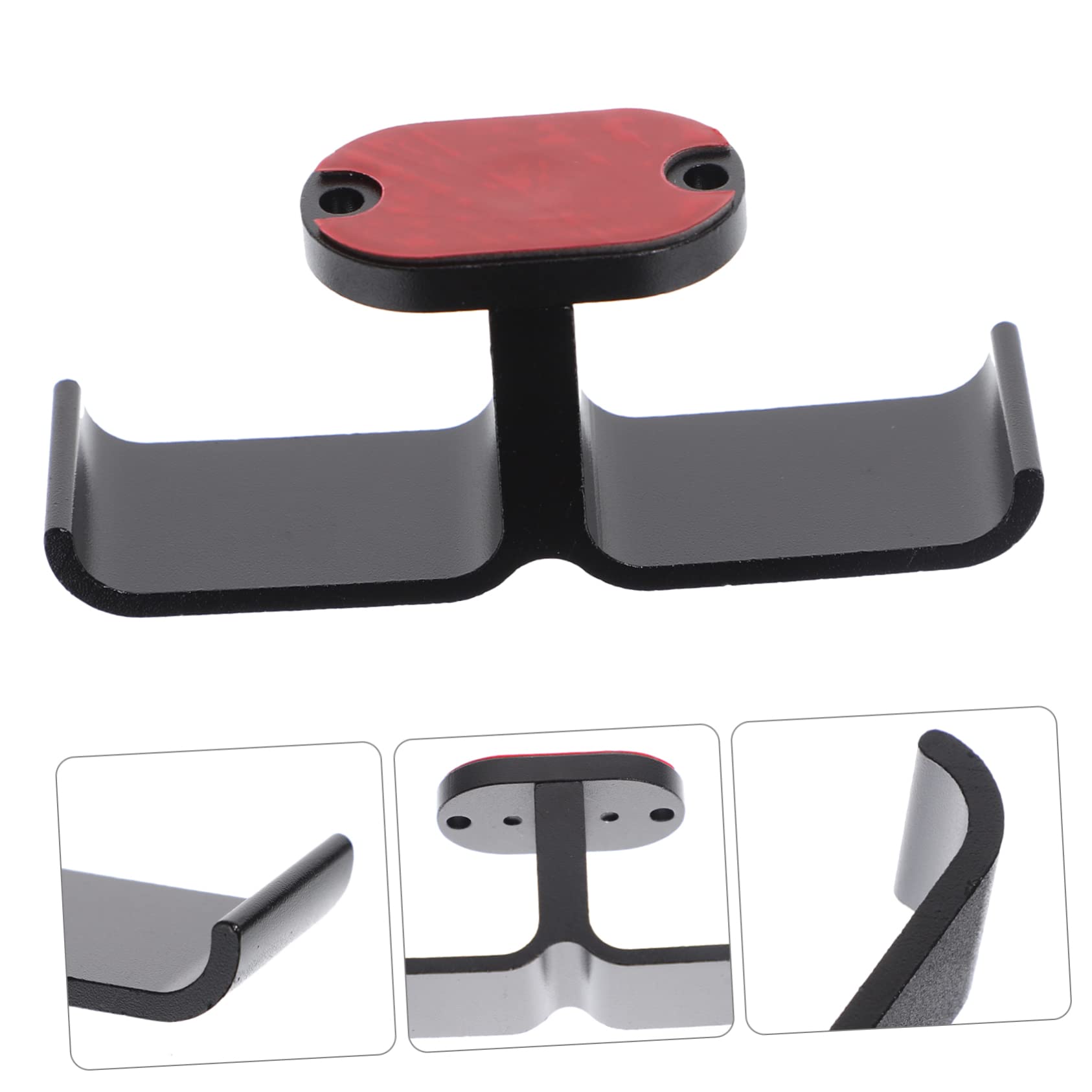 DOITOOL 4-Pack Durable Rubber Headphone Stand - Double Hook Gaming Headset Holder with Screw Mount for Desk, Easy Installation & Replacement for Broken Headphones - Perfect for Gaming Setup, Office & Home Organization