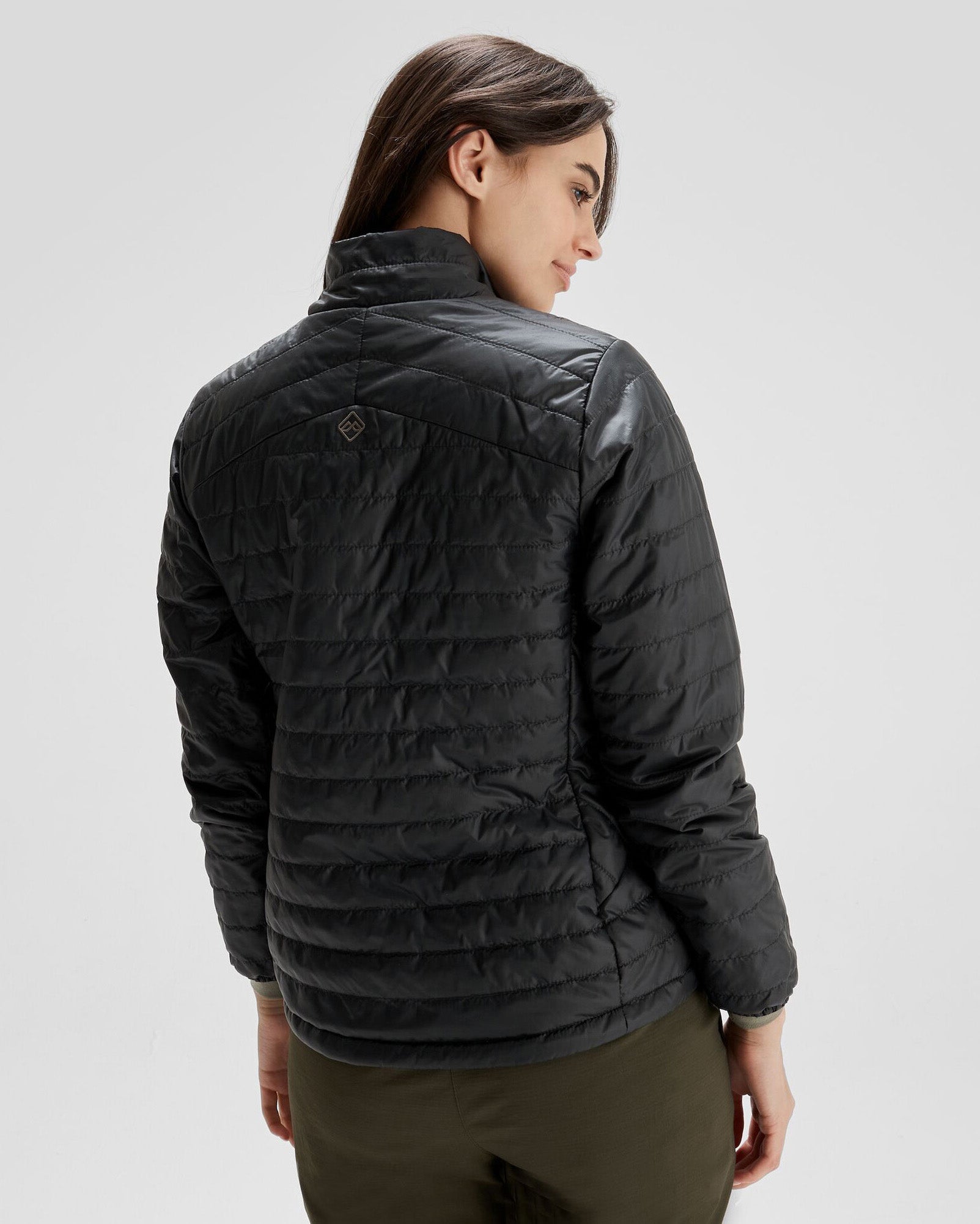 Women's Heli R Insulated Winter Jacket - Waterproof Windproof Thermal Coat for Outdoor Activities (Black Stingray) | Perfect for Skiing, Hiking & Cold Weather Adventures