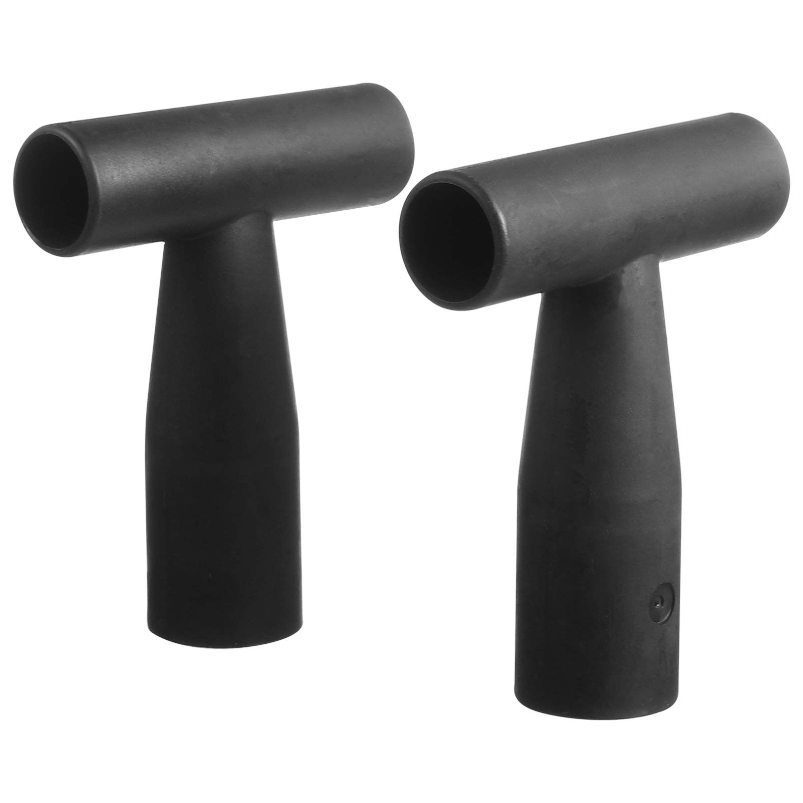 Cabilock 2-Piece T-Shaped Plastic Snow Shovel Grip Handle - Replacement Handles for Garden Spades & Forks - Durable Digging & Raking Tool for Gardening, Landscaping & Snow Removal