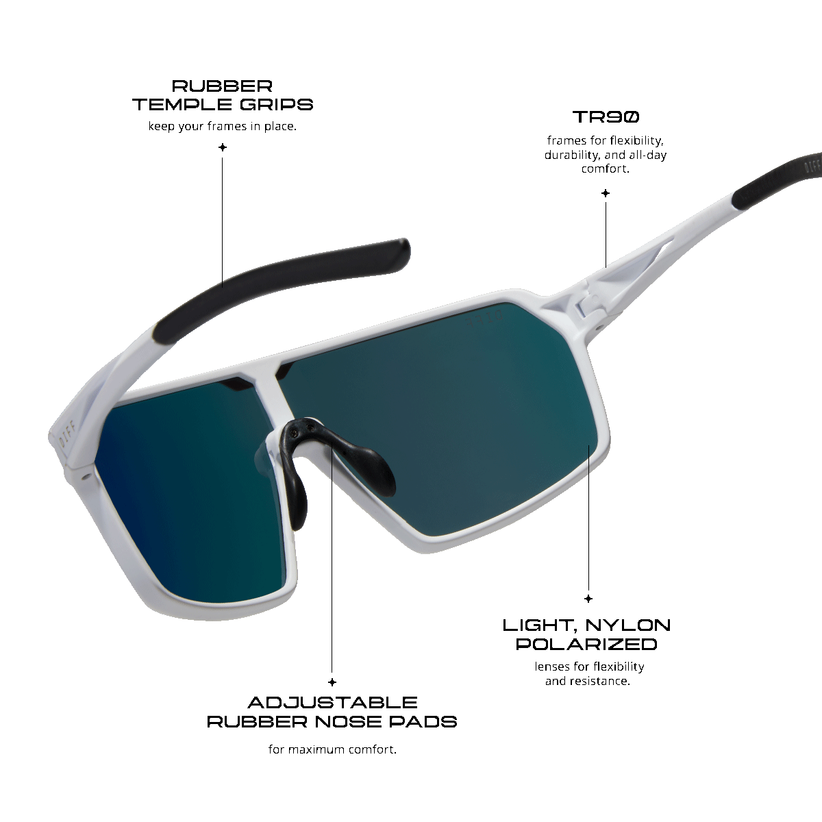 Polarized Sunglasses for Men & Women - Matte Silver & Silver Mirror Lens - UV Protection, Fashionable & Durable - Perfect for Driving, Beach, and Outdoor Activities