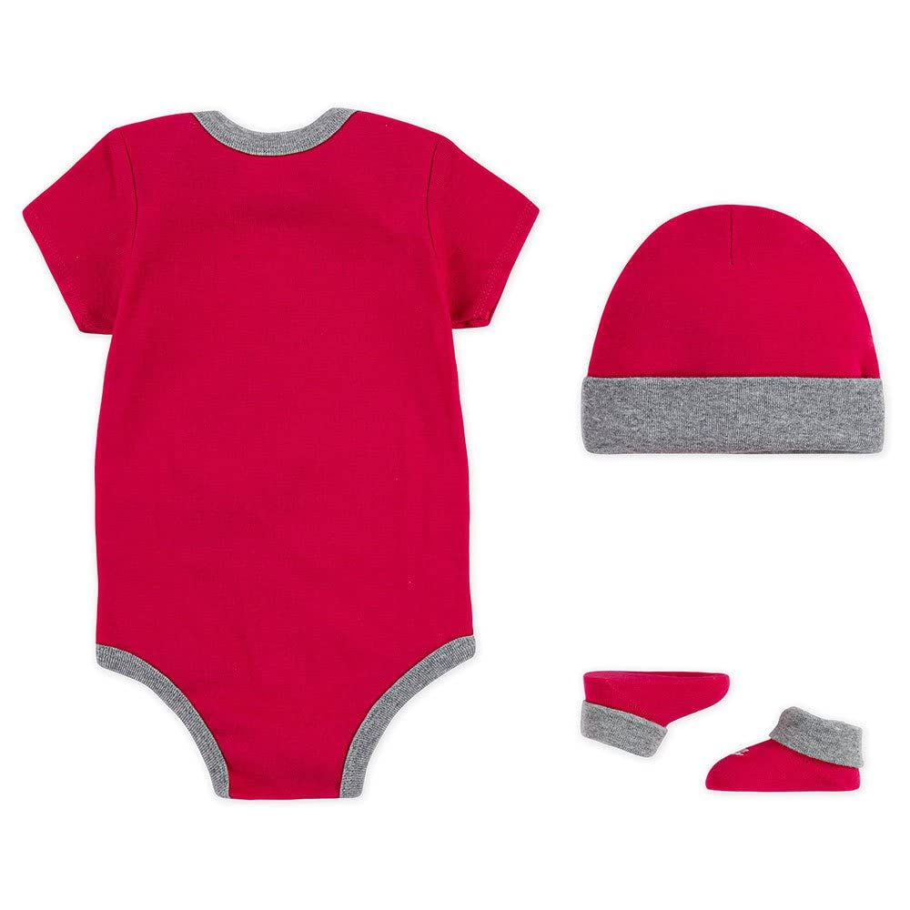Nike Unisex Baby Hat, Bodysuit & Bootie 3-Piece Gift Set - Soft Cotton Newborn Essentials for Boys & Girls - Perfect for Baby Showers, Photography & First Outfits