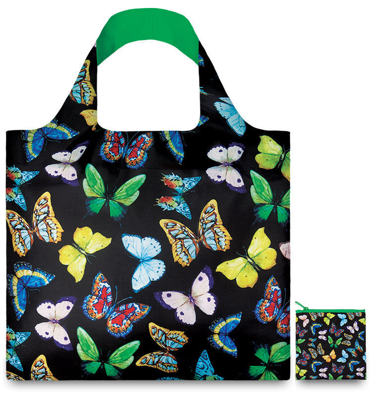LOQI WILD Collection Eco-Friendly Reusable Tote Bag - Lightweight Foldable Shopping Bag for Groceries, Beach & Travel