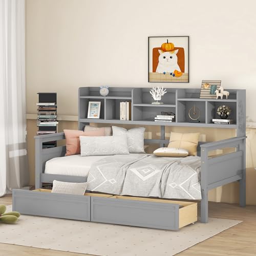 Gray With Drawers