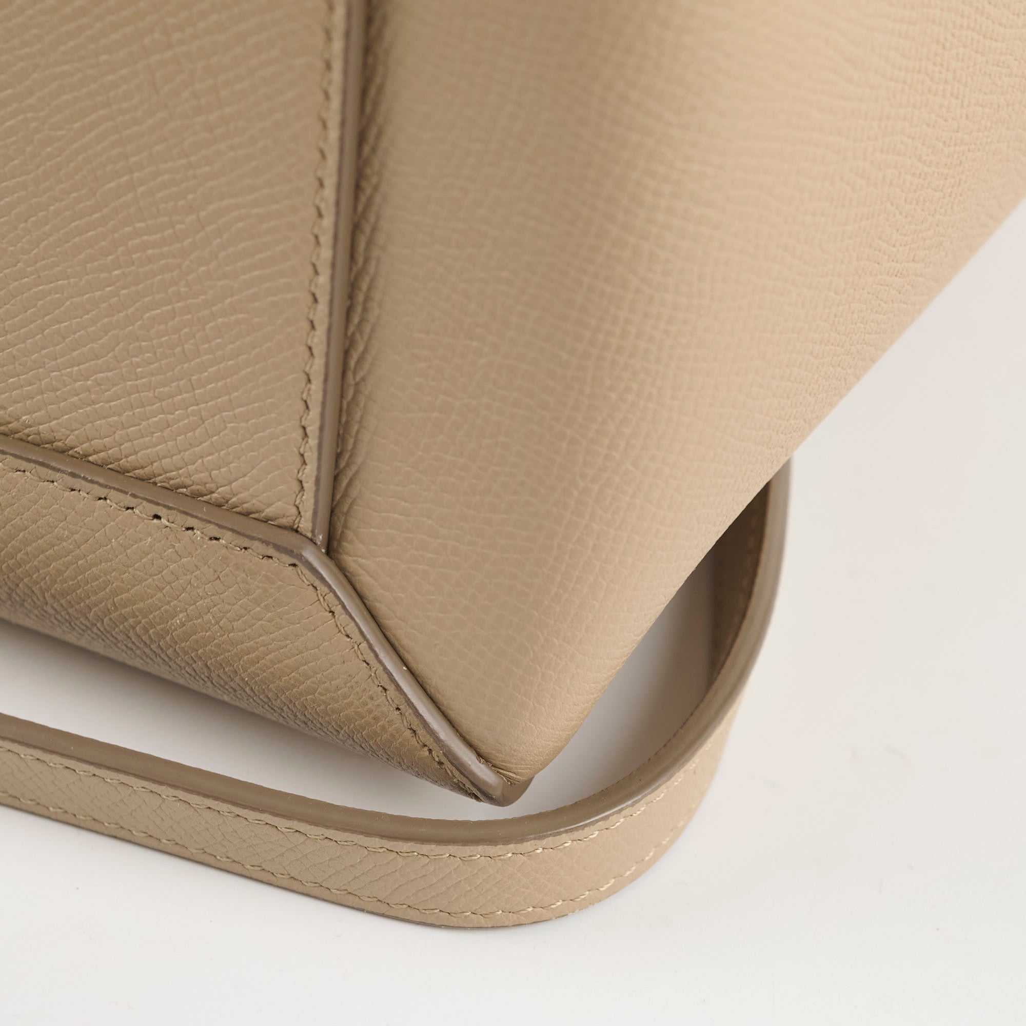 Celine Nano Grained Calfskin Belt Bag in Taupe - Stylish Crossbody Purse for Women, Perfect for Everyday Use, Travel & Fashion Accessories