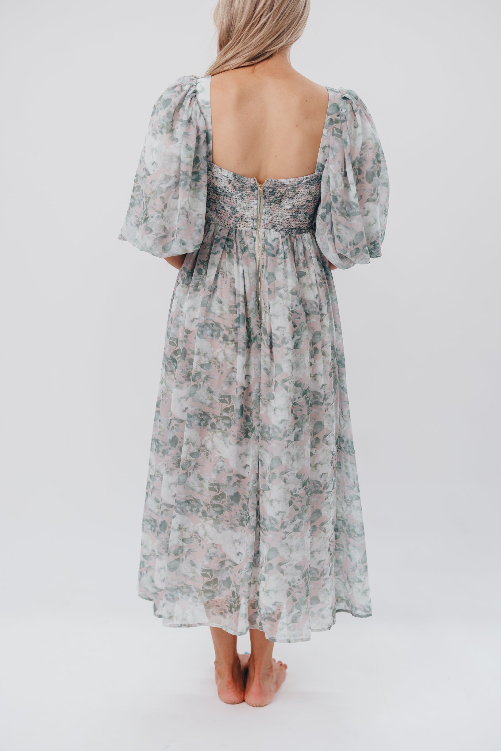 Harlow Maxi Dress in Forest Green - Bump Friendly Maternity Dress (Sizes S-XL) for Pregnancy, Nursing & Everyday Comfort