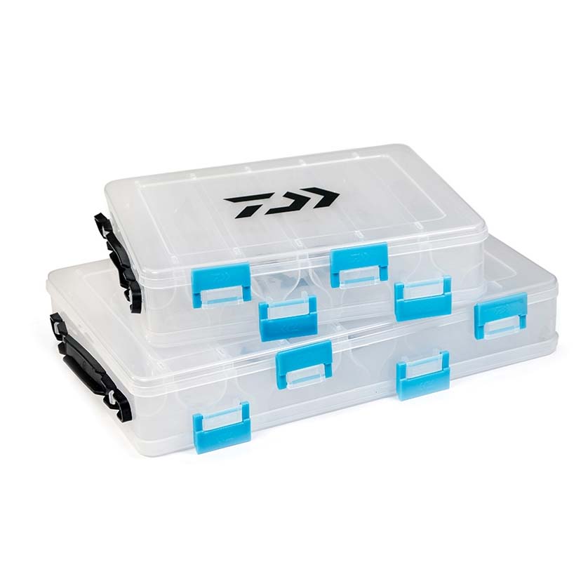 Daiwa Air Dry Bitz Double Sided Fishing Lure Box - Waterproof Tackle Storage for Bass, Trout & Saltwater Fishing - Ideal for Boat, Kayak & Shore Fishing Trips