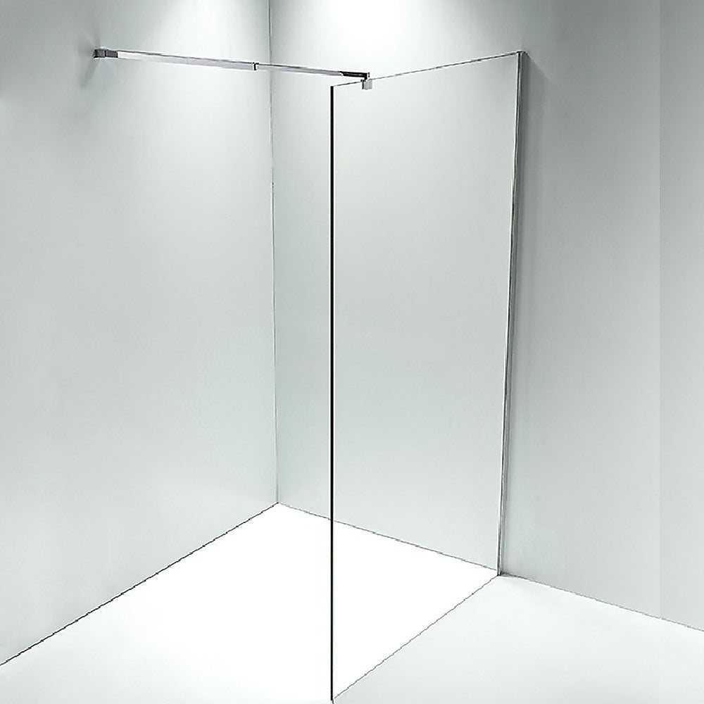 10mm Frameless Safety Glass Shower Screen - 1100mm x 2000mm - Tempered Bathroom Glass Panel for Modern Walk-in Showers & Wet Rooms