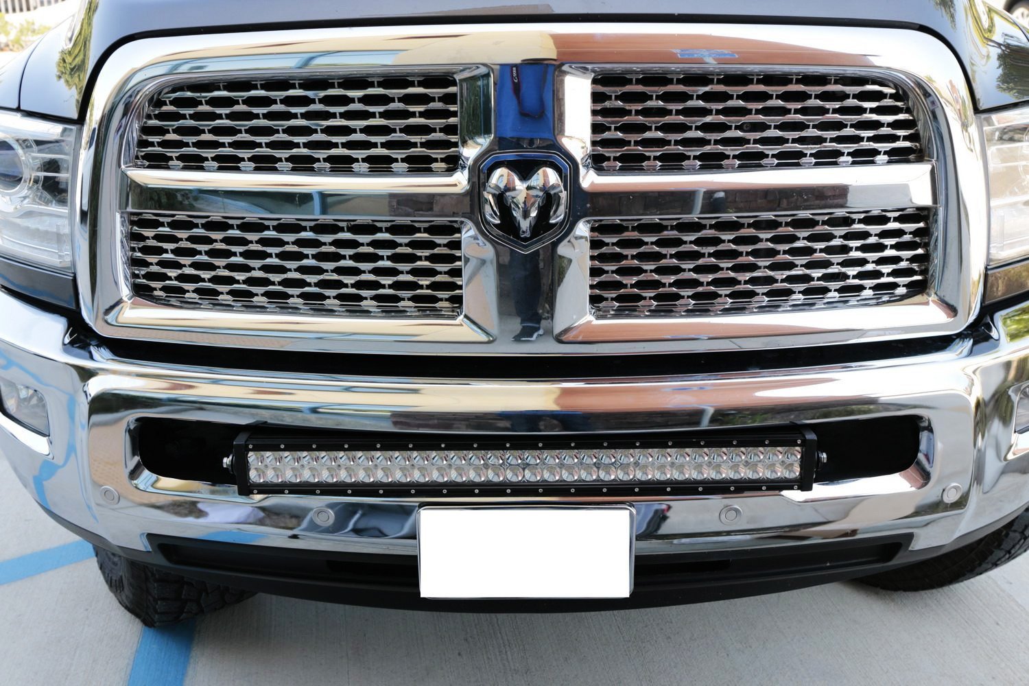 180W 30-Inch LED Light Bar with Bumper Bracket & Wiring Harness - Compatible with 2003-2018 Dodge RAM 2500/3500 - Off-Road Lighting for Trucks, ATVs & Night Driving