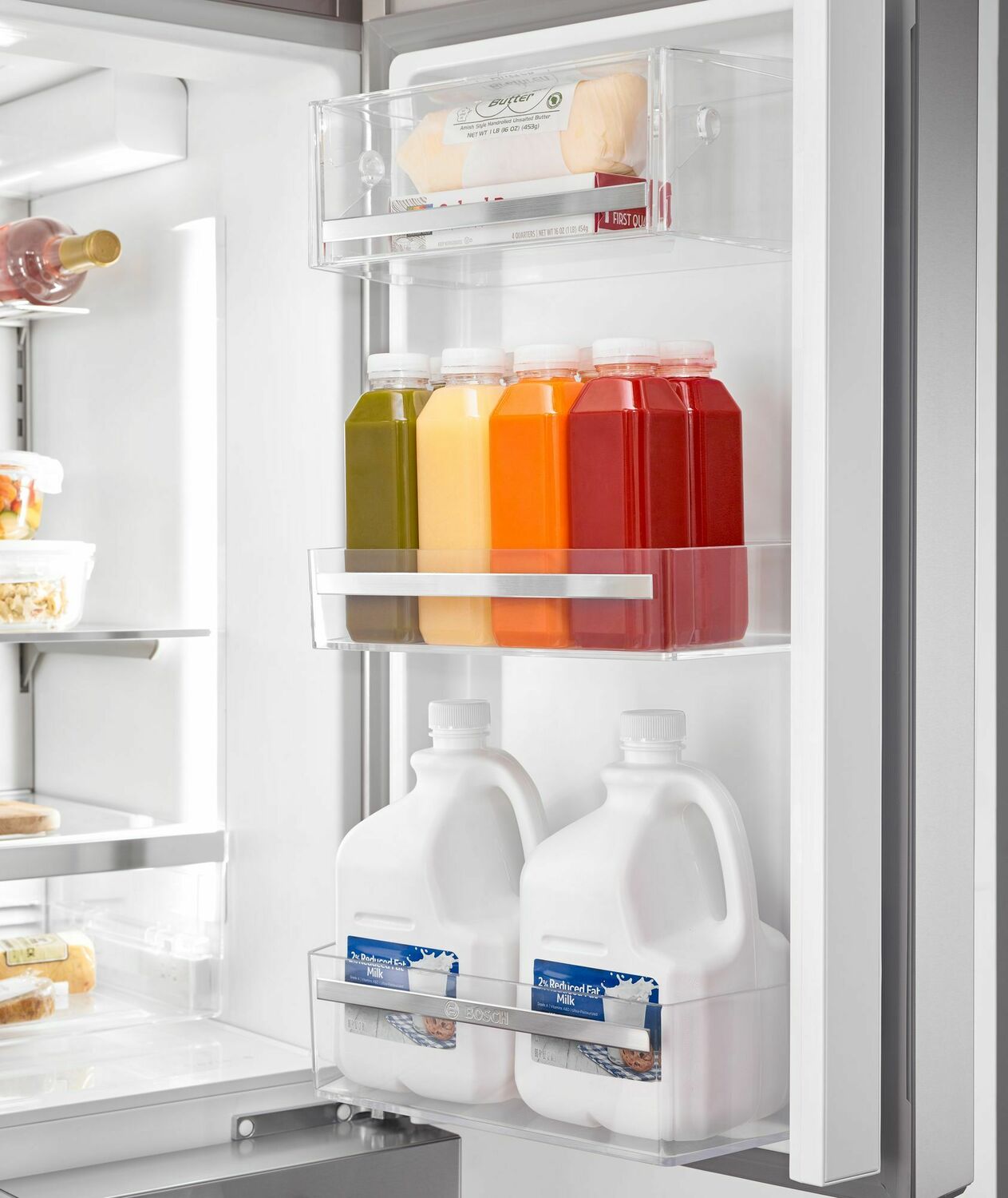 Bosch B36CT80SNS 800 Series 36 Inch French Door Bottom Freezer Refrigerator - Stainless Steel, Easy Clean, Energy Efficient | Perfect for Modern Kitchens & Large Families
