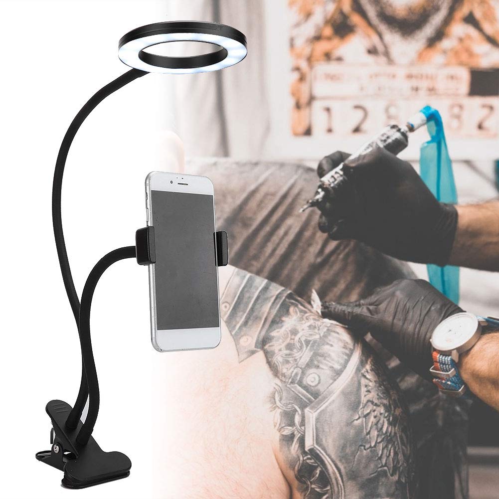 Foldable Adjustable Tattoo Desk Light for Microblading & Nail Art - Perfect for Tattoo Studios & Beauty Salons