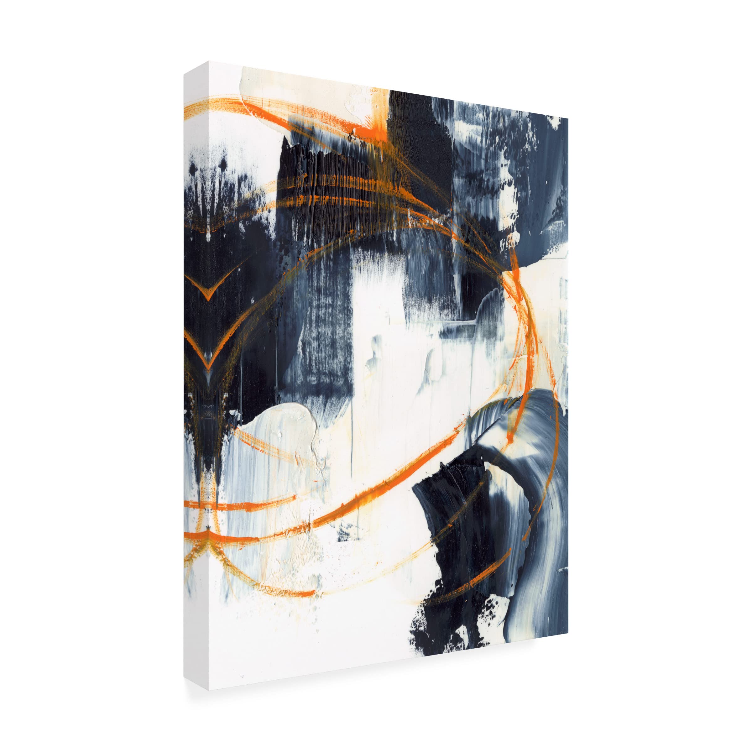 Trademark Fine Art 'Orange Rind II' Canvas Wall Art by Ethan Harper - Modern Abstract Painting for Living Room, Bedroom & Office Decor