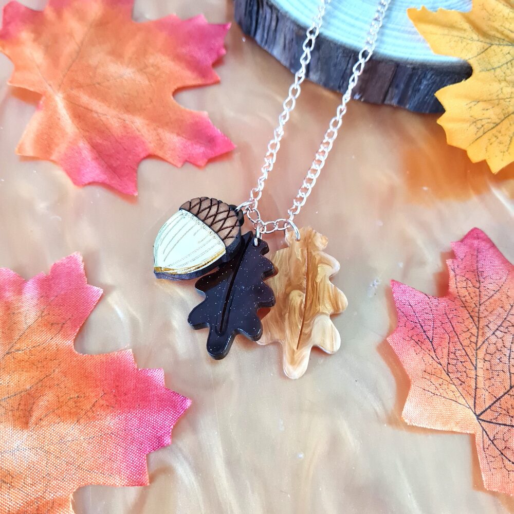 Cherryloco Acorn Charm Pendant - Elegant Nature-Inspired Jewelry for Women | Perfect for Necklaces, Bracelets & Gift Giving