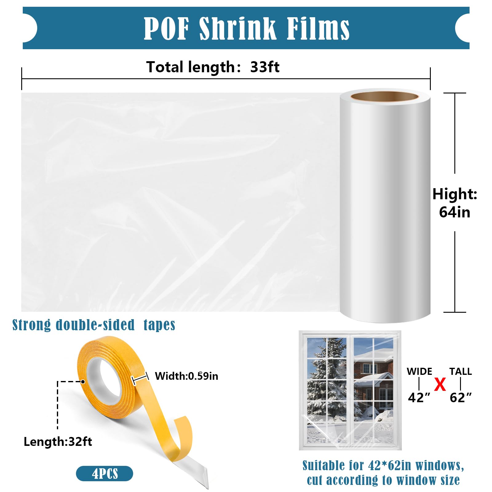 **Thermal Insulation Window Film Kit - 63