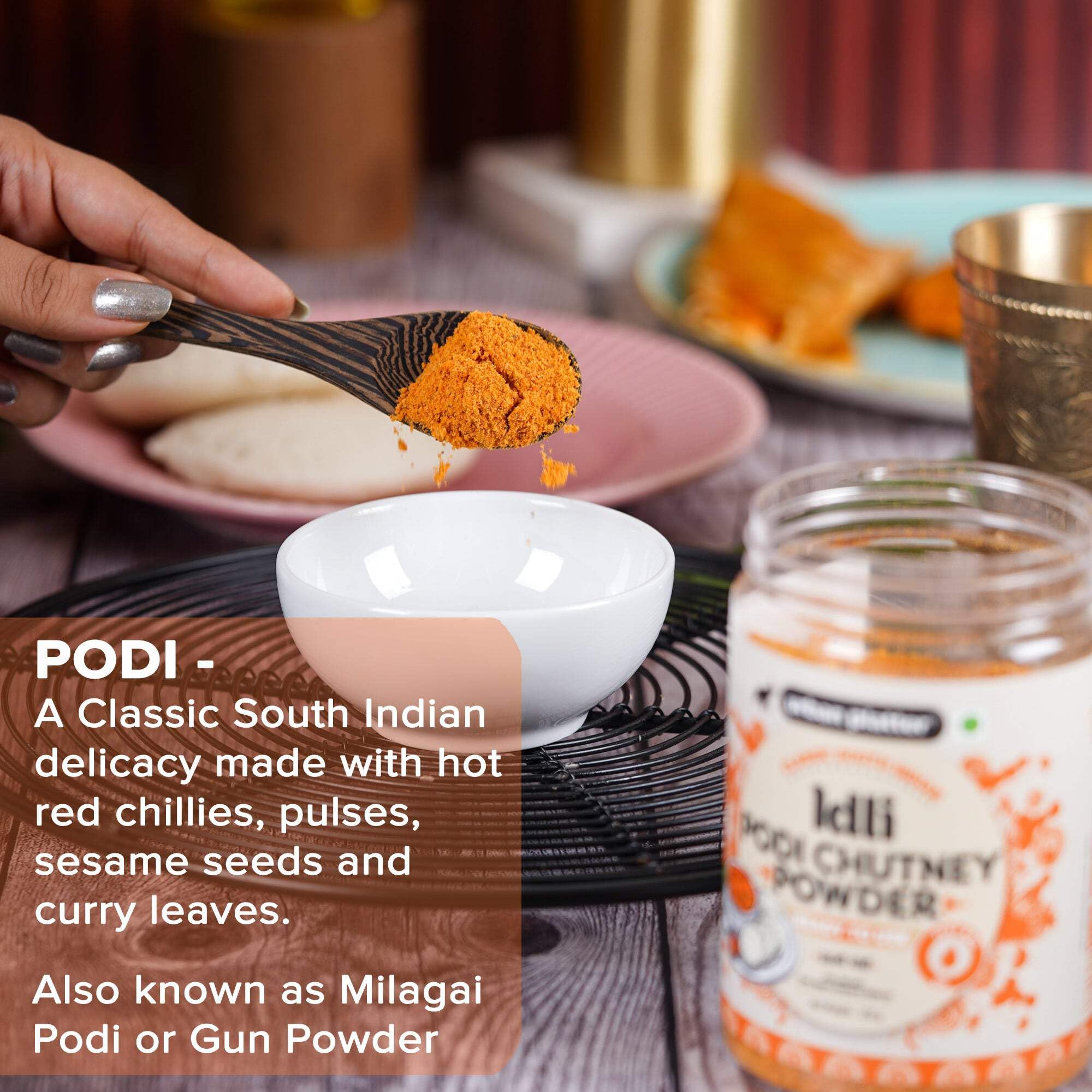 Urban Platter Instant Idli Chutney Powder - 250g | Authentic South Indian Spice Mix for Idli, Dosa & Vada | Perfect for Breakfast, Snacks & Indian Cooking