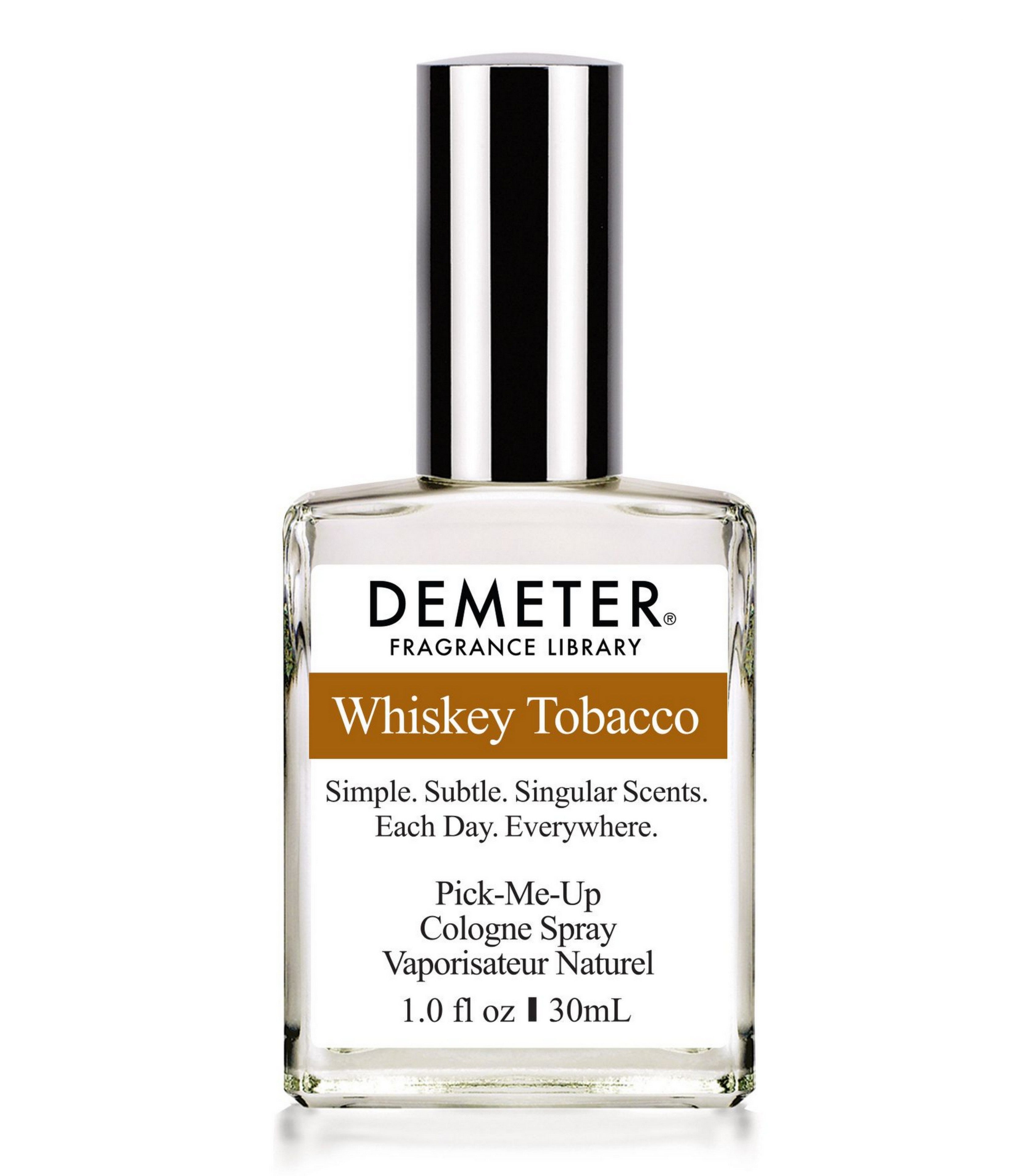 Demeter Fragrance Library Whiskey Tobacco Cologne Spray for Men - 1oz Eau de Toilette, Warm Woody Scent for Date Night & Special Occasions