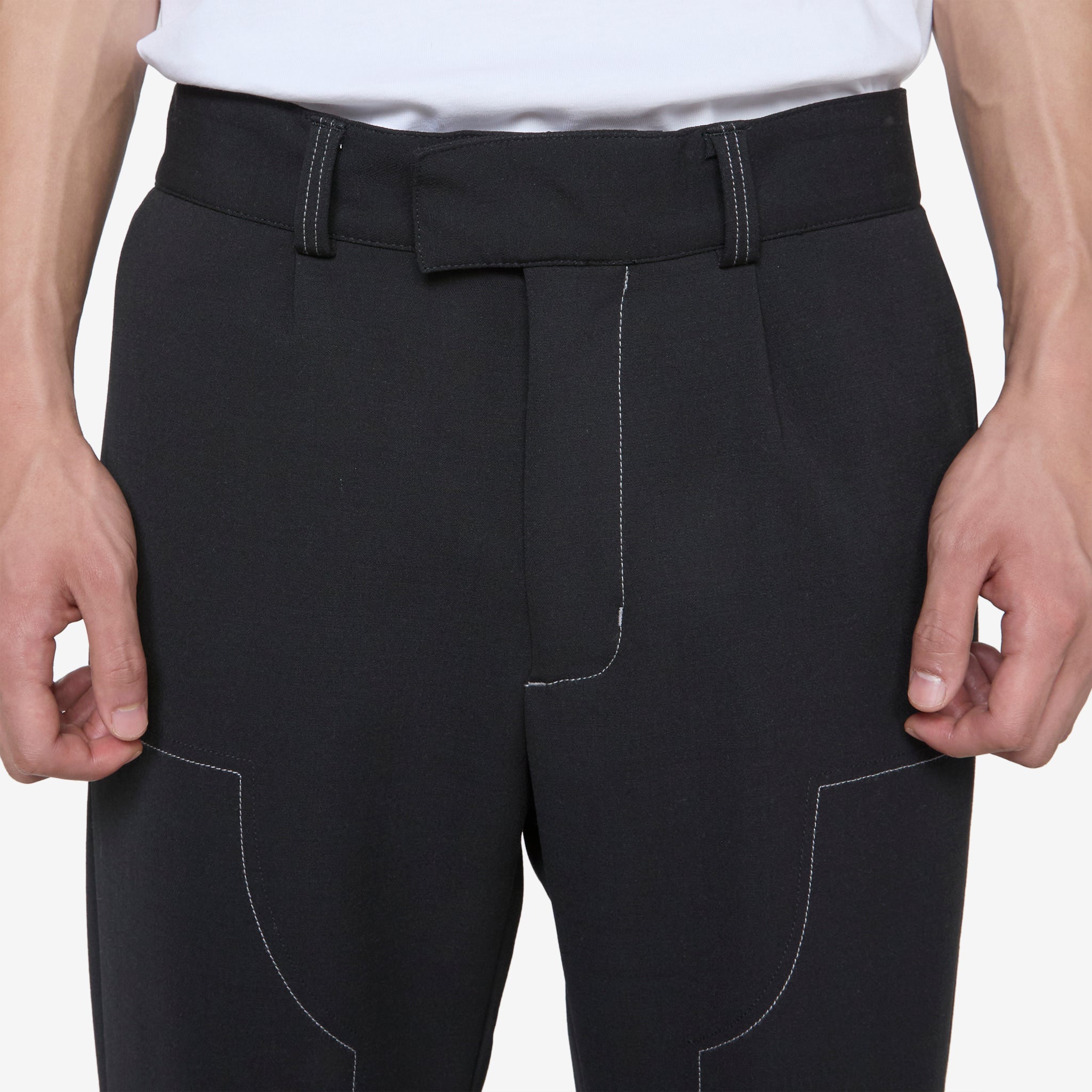 Emery Pant for Women - Stretch Black Multi-Pattern Yoga Pants - Perfect for Workout, Lounge & Travel