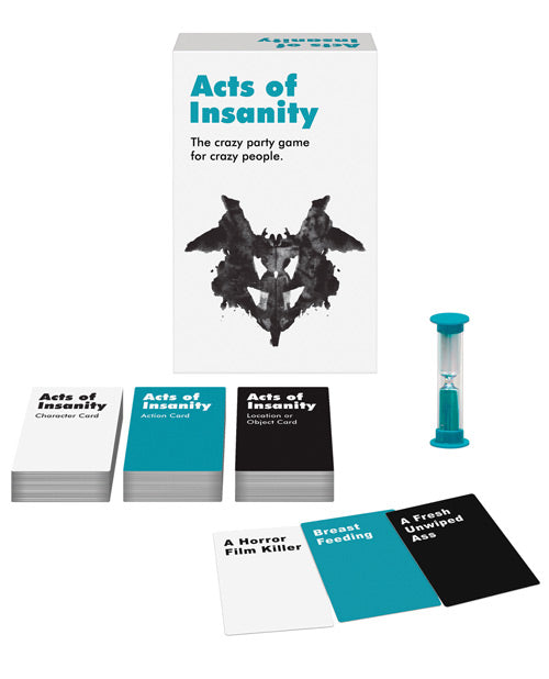 Acts Of Insanity Fun Party Card Game for Adults - Hilarious Group Game Night, Icebreaker & Drinking Game for Social Gatherings
