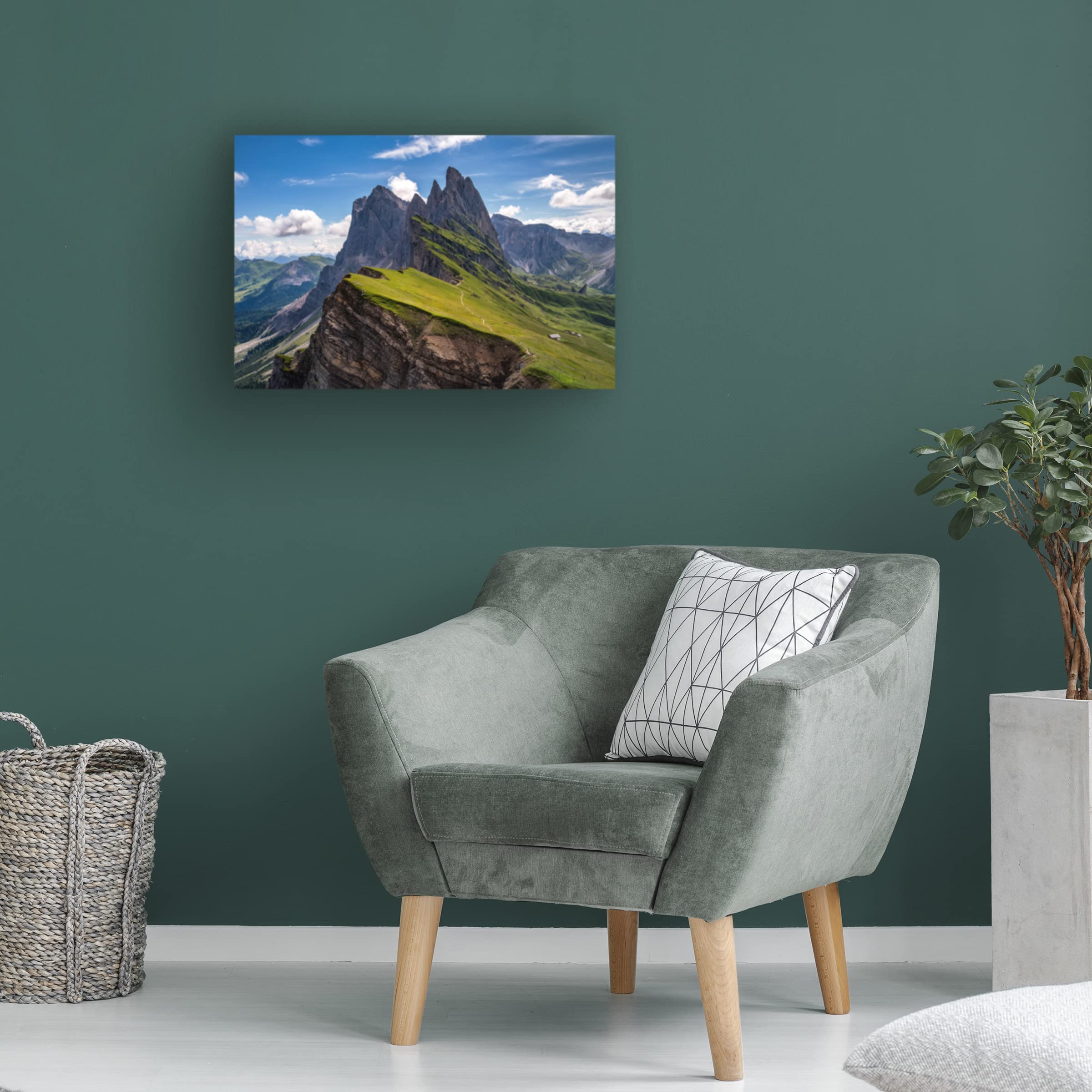 Trademark Fine Art 'On The Edge' Canvas Wall Art by Ales Krivec - Stunning Landscape Photography for Living Room & Office Decor