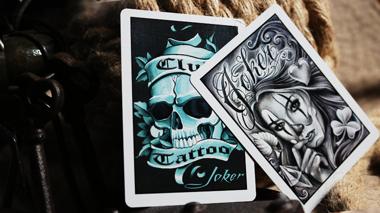Orange Bicycle Club Tattoo Playing Cards - Premium Poker Deck for Magic Tricks, Card Games & Collectors | Perfect for Poker Nights, Gifts & Cardistry Performances