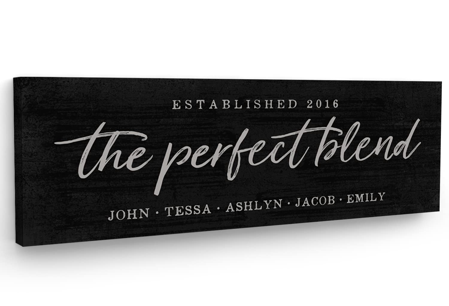 Custom Blended Family Canvas Wall Art - 12