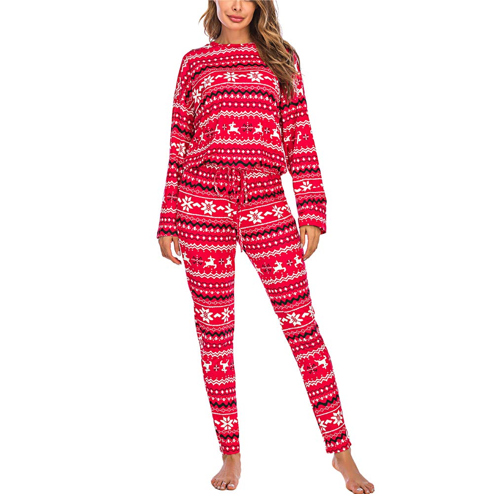 Women's Christmas Pajama Set - Soft Long Sleeve Sleepwear for Cozy Nights