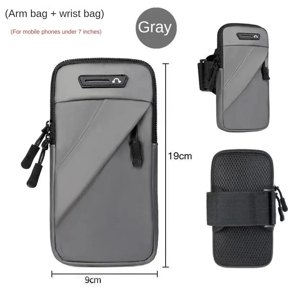 Waterproof Running Armband for iPhone & Android Phones - Adjustable Reflective Phone Holder with Headphone Port - Perfect for Jogging, Gym Workouts & Outdoor Activities
