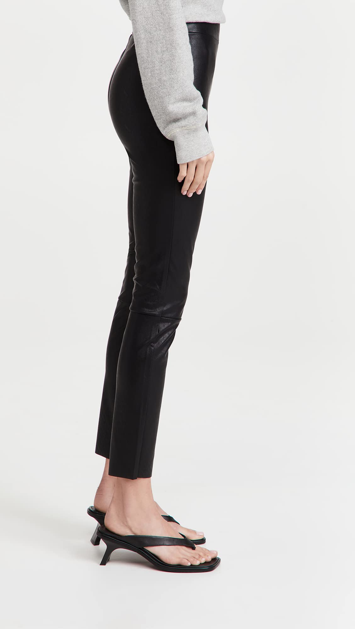 PAIGE Women's Sheena High Rise Vegan Leather Leggings - 4-Way Stretch, Comfortable & Stylish for Yoga, Workout & Everyday Wear