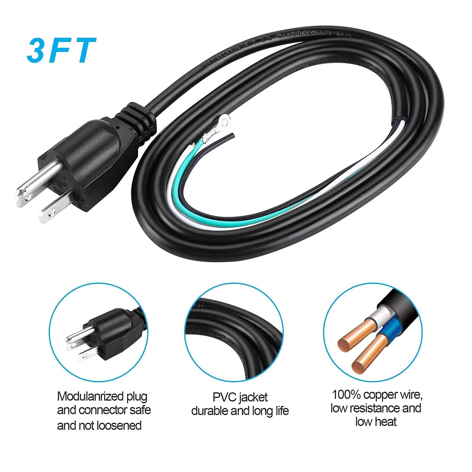 HK Bundle - 2 Items Garbage Disposal Air Switch Kit with Power Cord, Stainless Steel Sink Top Waste Disposer On/Off Push Button (2.5